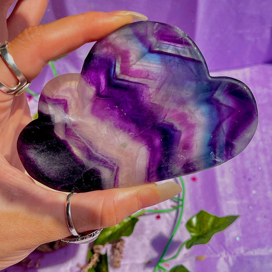 rainbow fluorite cloud bowl A
