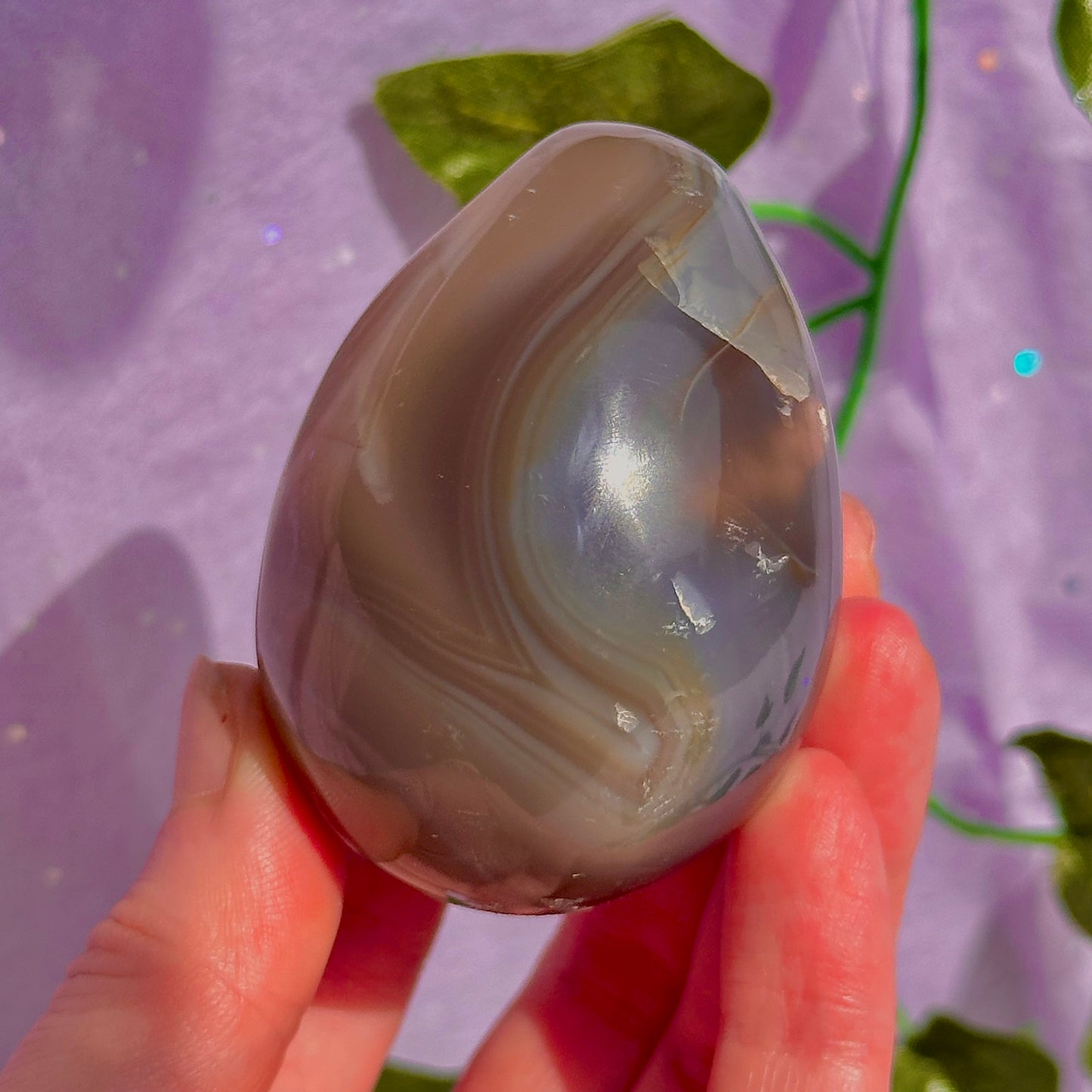 orca agate egg carving