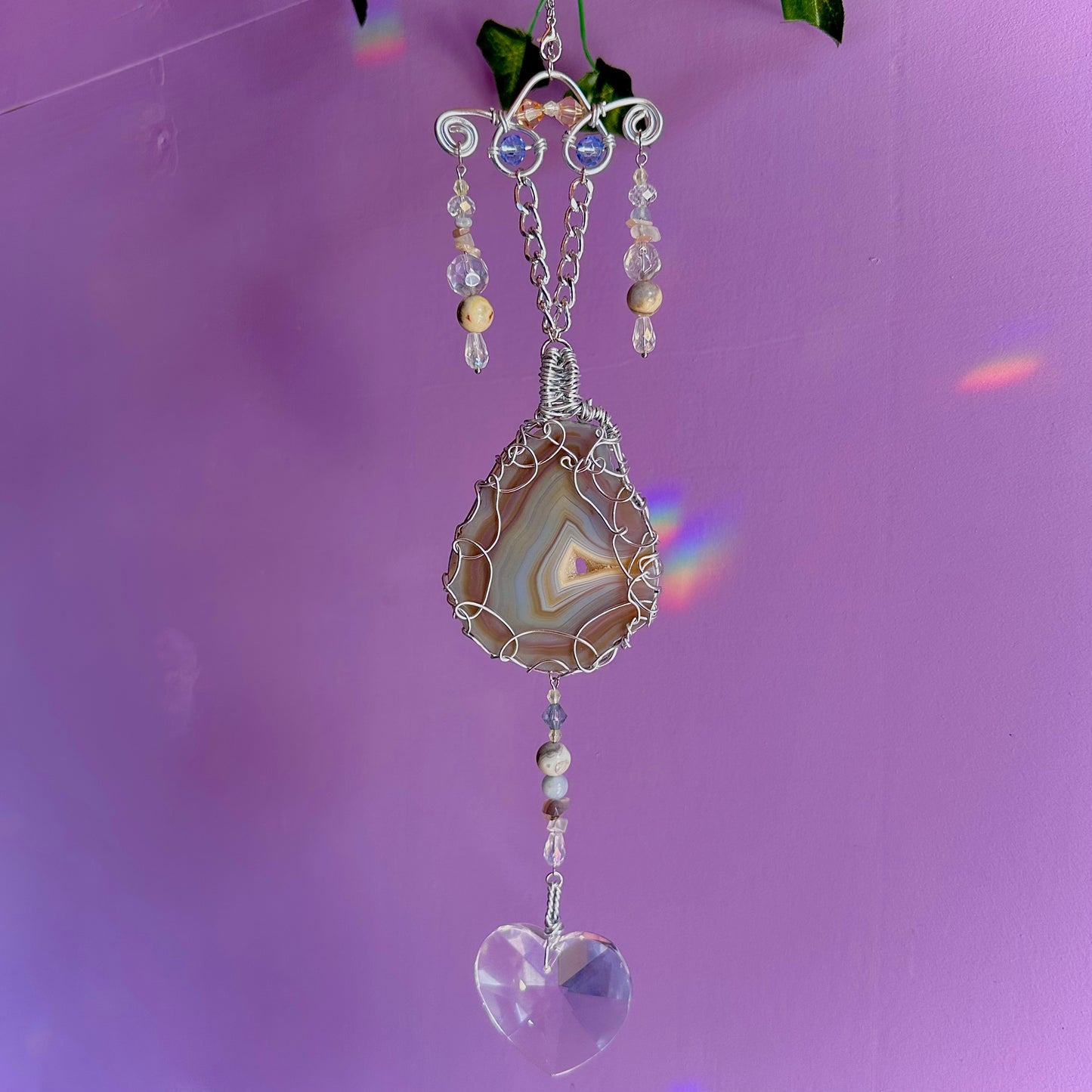 beach sunset suncatcher