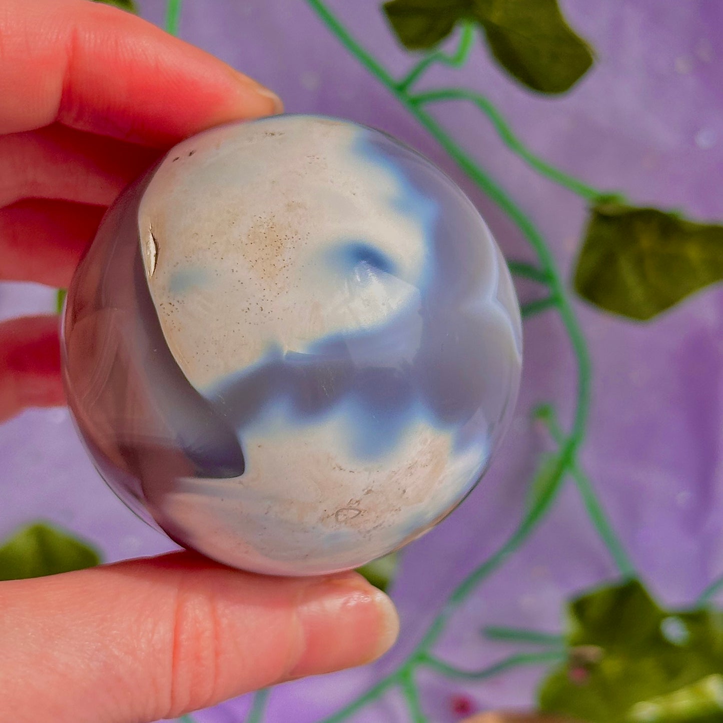 orca agate sphere