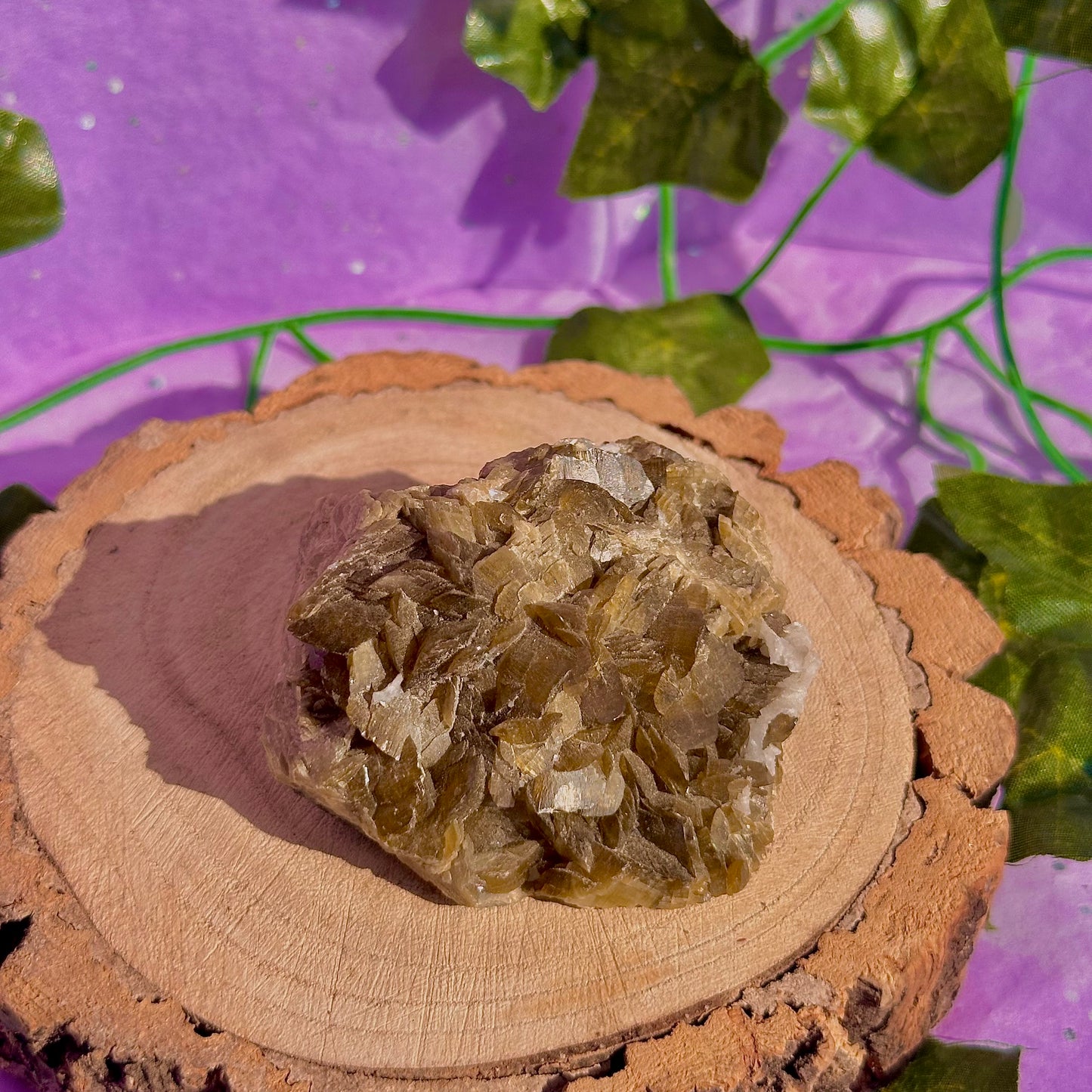 bladed siderite dragon scale cluster specimen