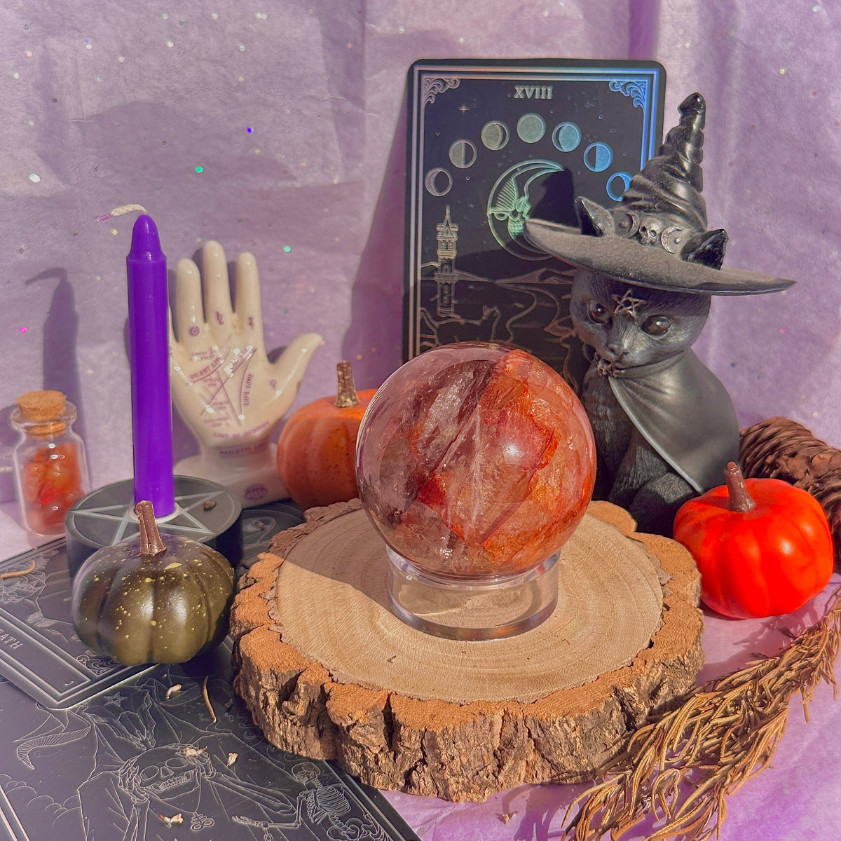fire quartz sphere