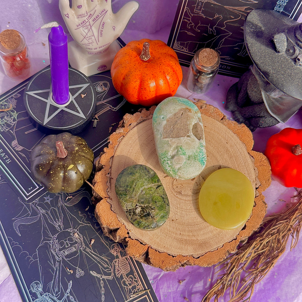 green palm stones ~ choose your own