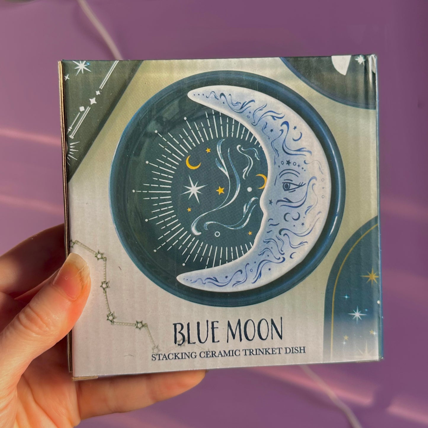 blue moon stacking trinket dish