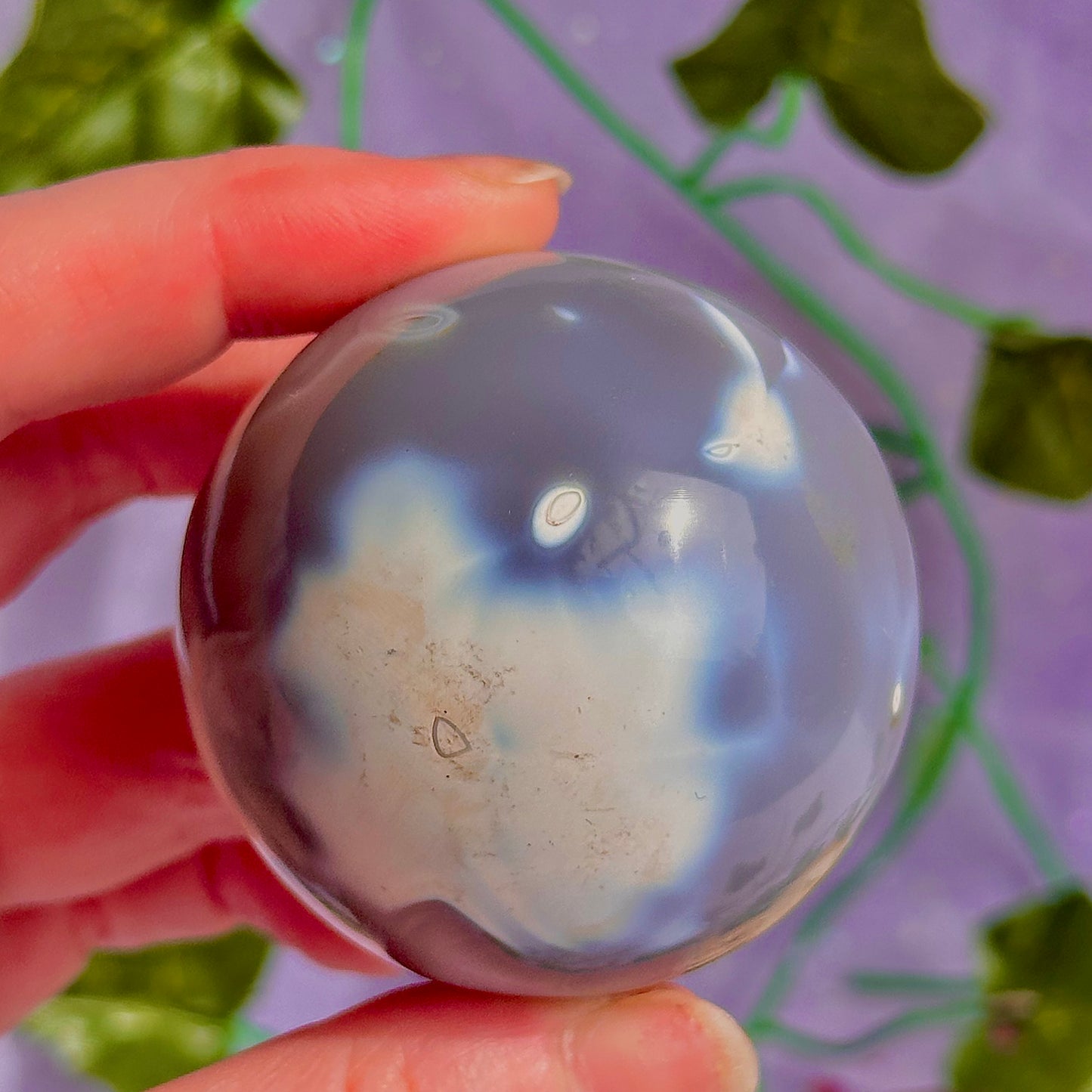 orca agate sphere