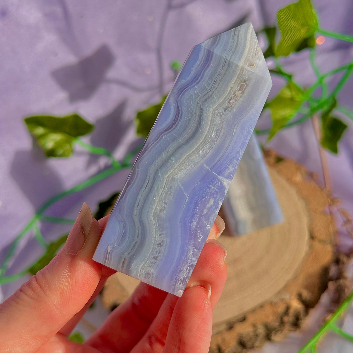 blue lace agate tower ~ intuitively chosen