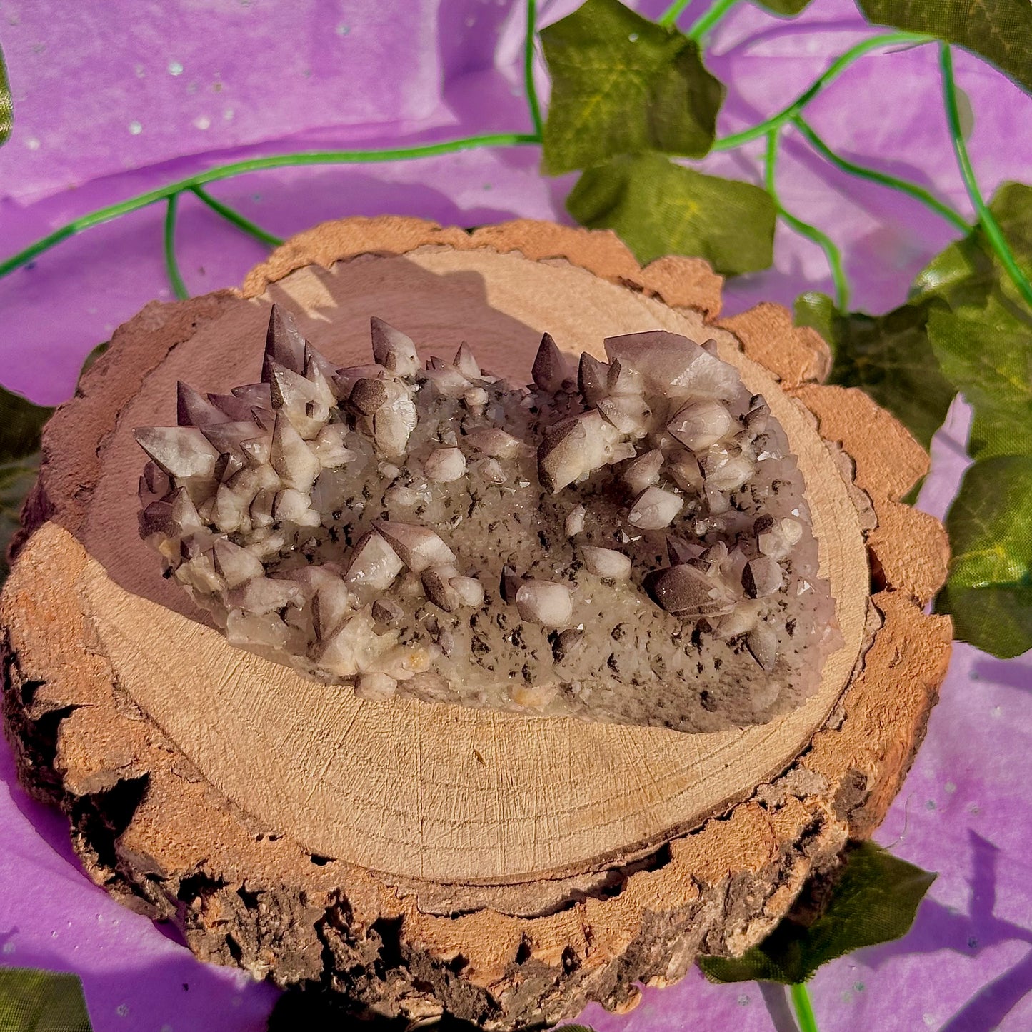 tigers tooth / dogs tooth calcite cluster specimen