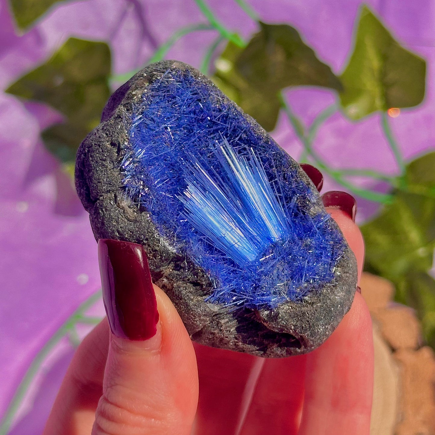 blue goethite rare specimen