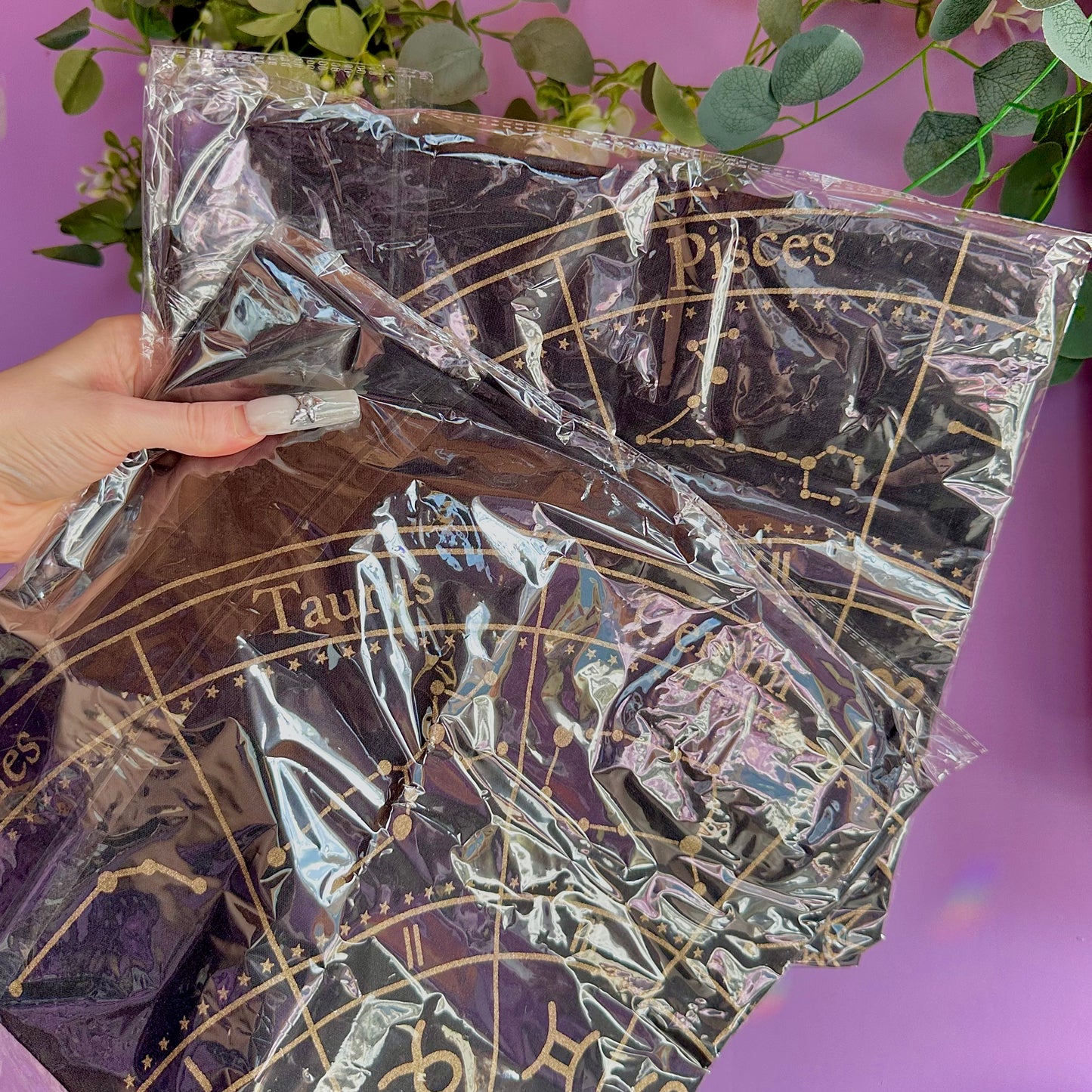 astrology wheel cotton altar cloth