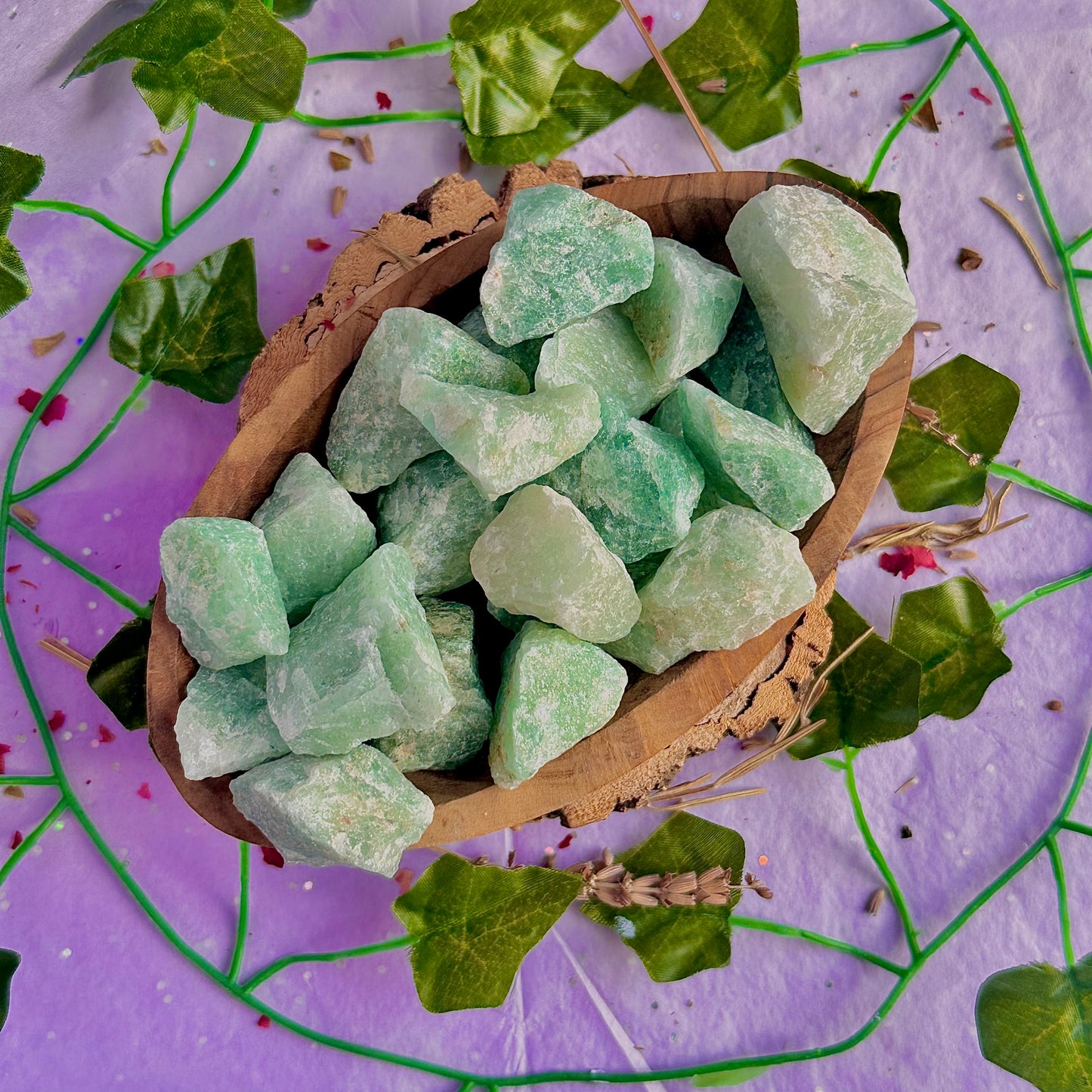 raw/rough green aventurine