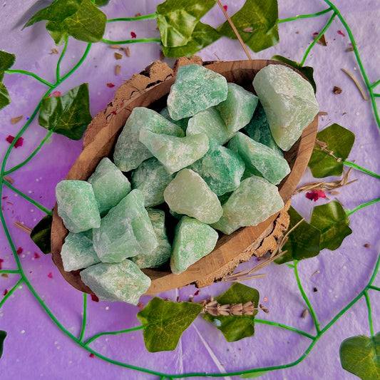 raw/rough green aventurine