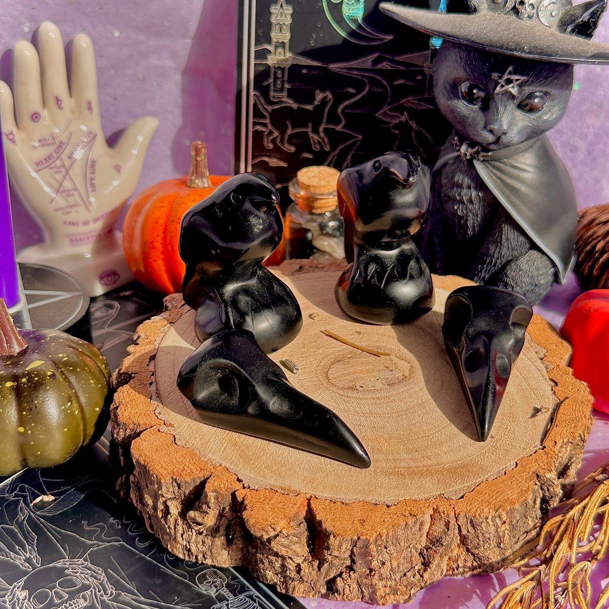 obsidian raven carvings ~ choose your own