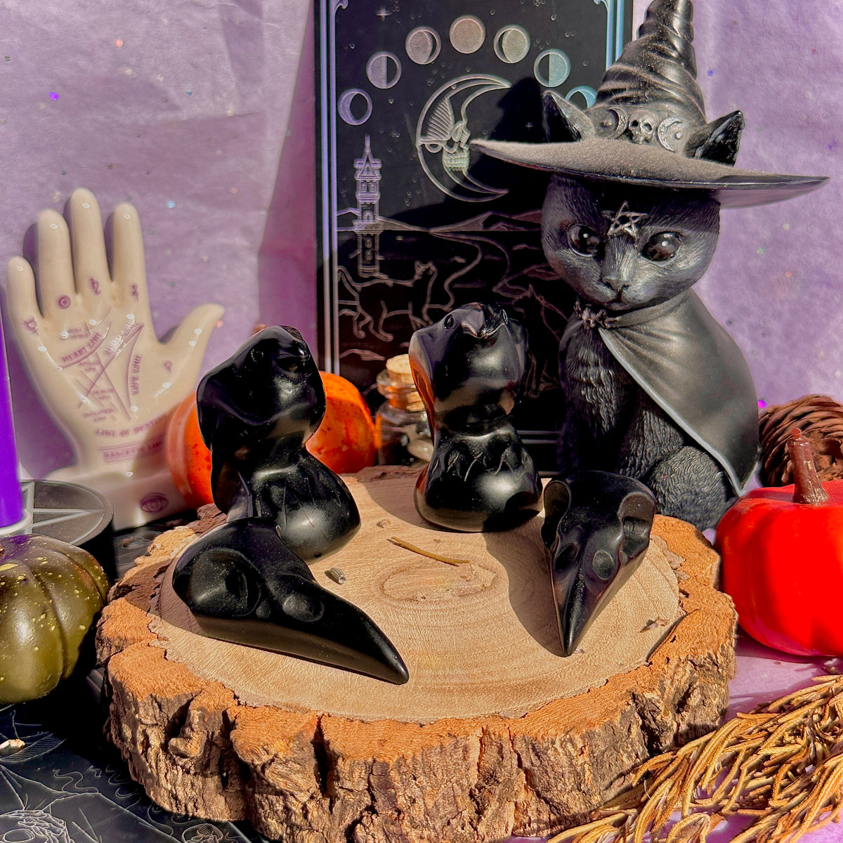 obsidian raven carvings ~ choose your own