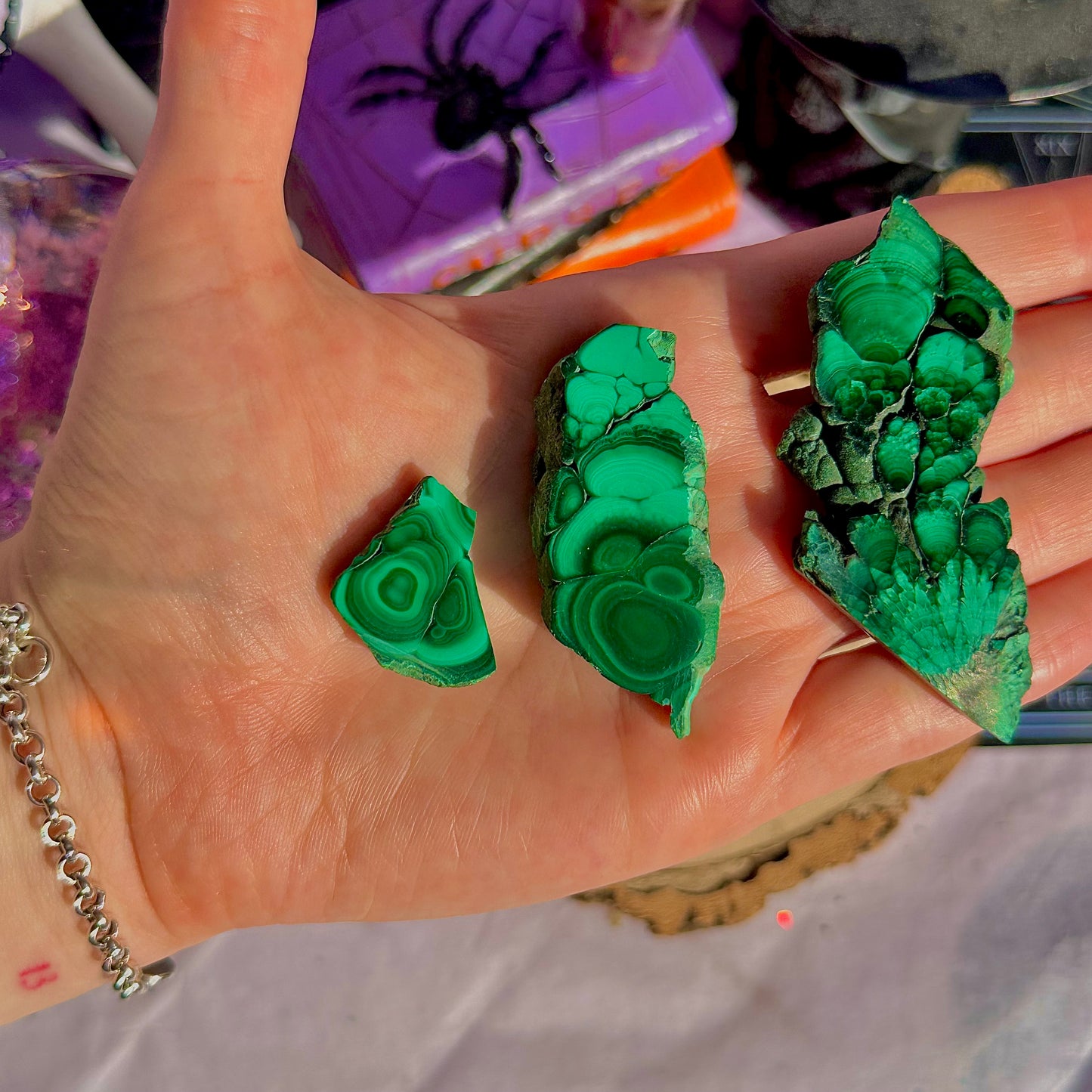 dalles de malachite ~ choisissez la vôtre