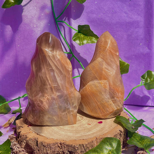moonstone flame carving ~ intuitively chosen