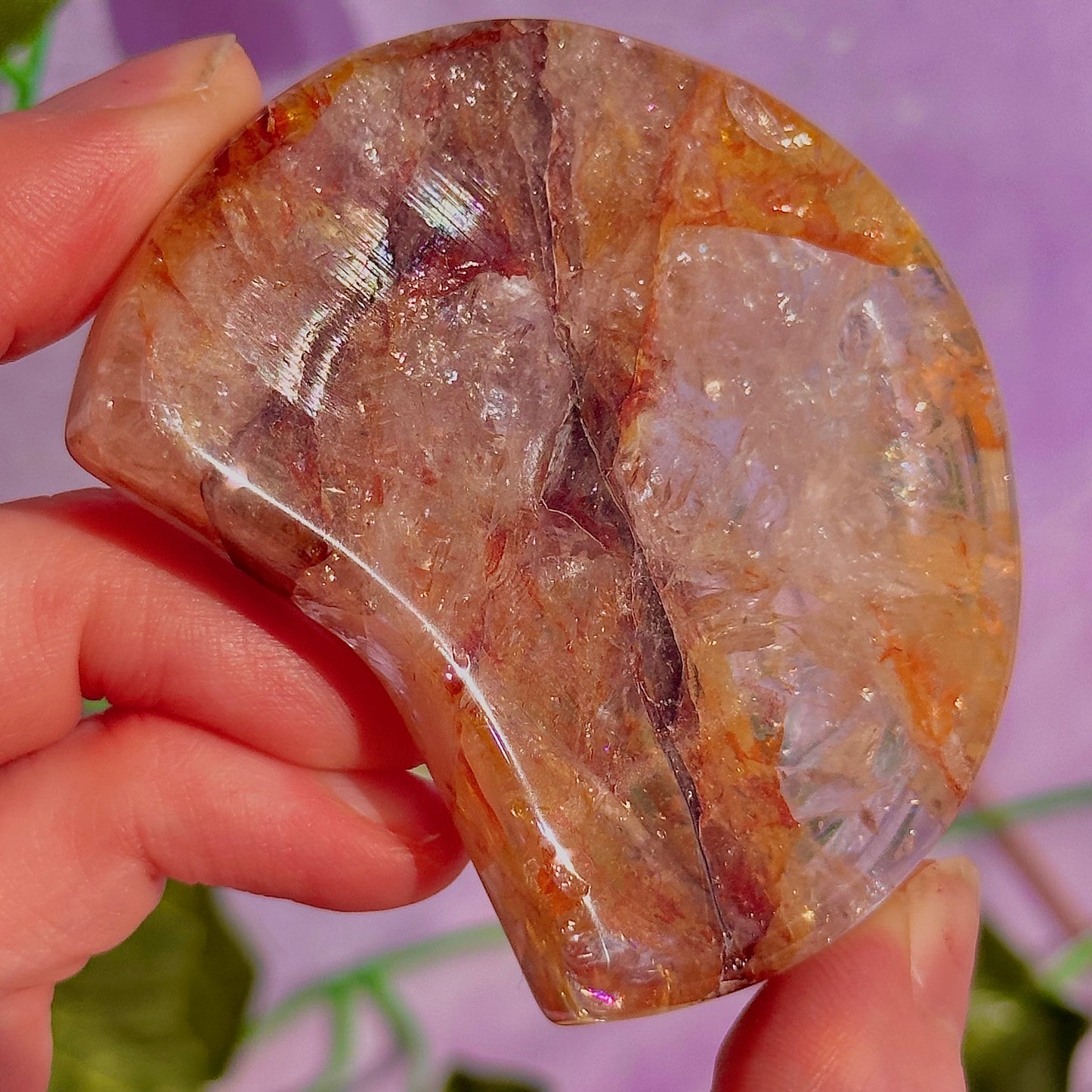 fire quartz moon bowl carving