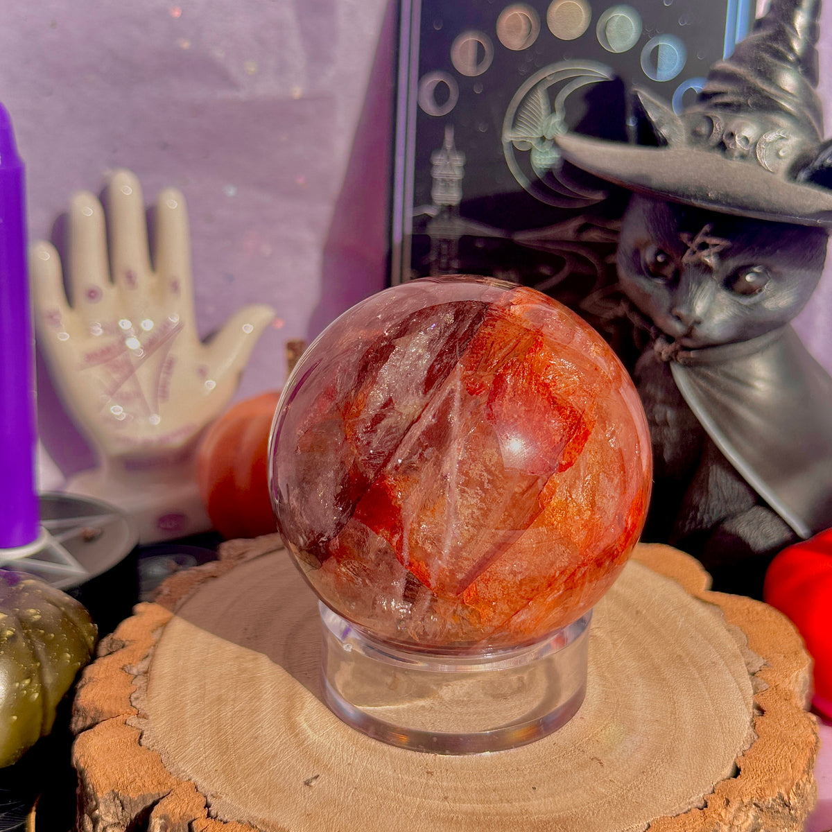fire quartz sphere