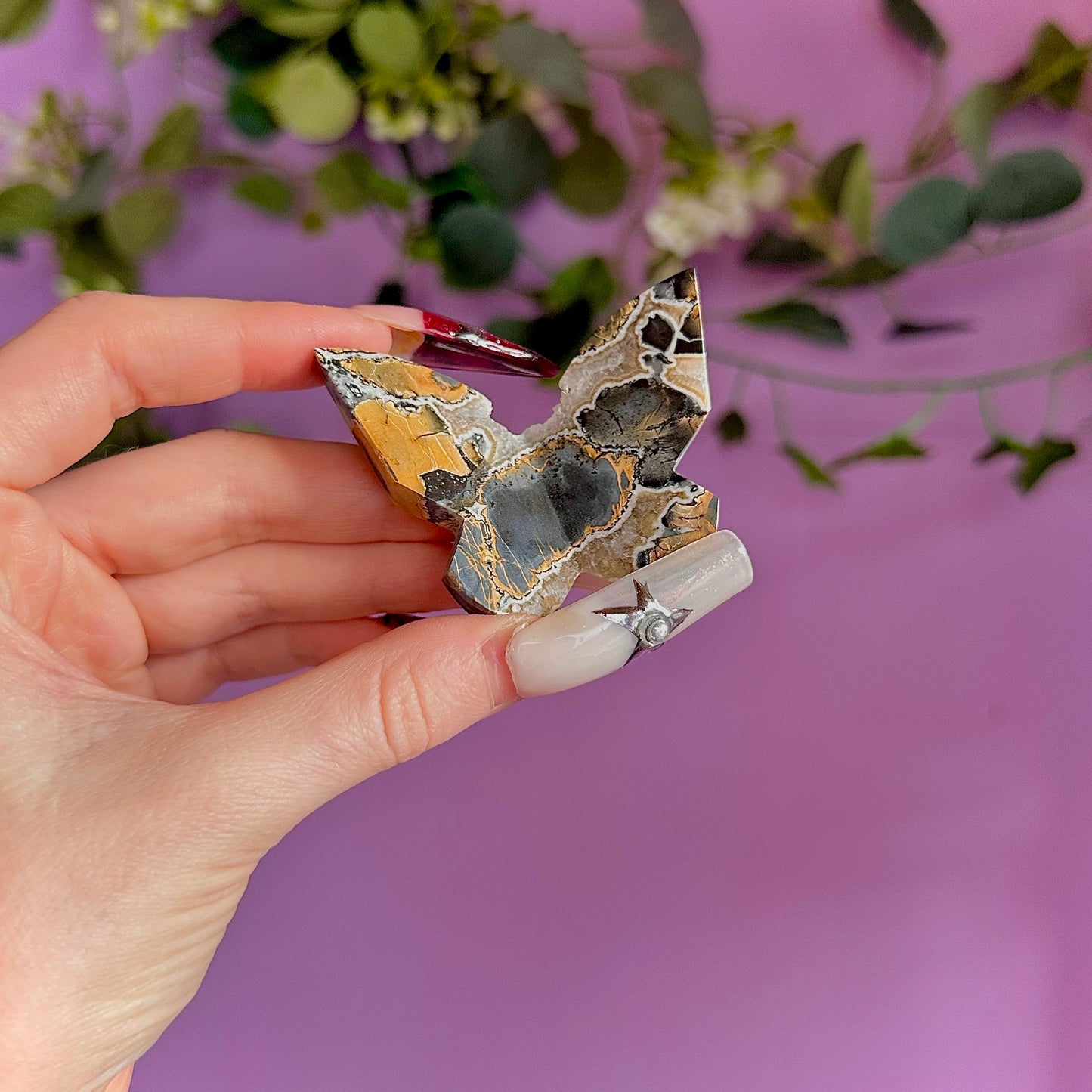 maligano jasper butterfly carving ~ choose your own