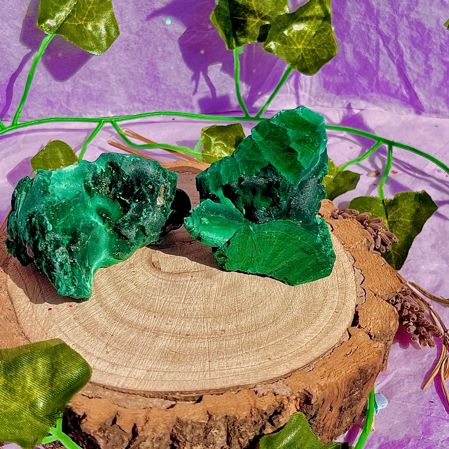 raw malachite specimens
