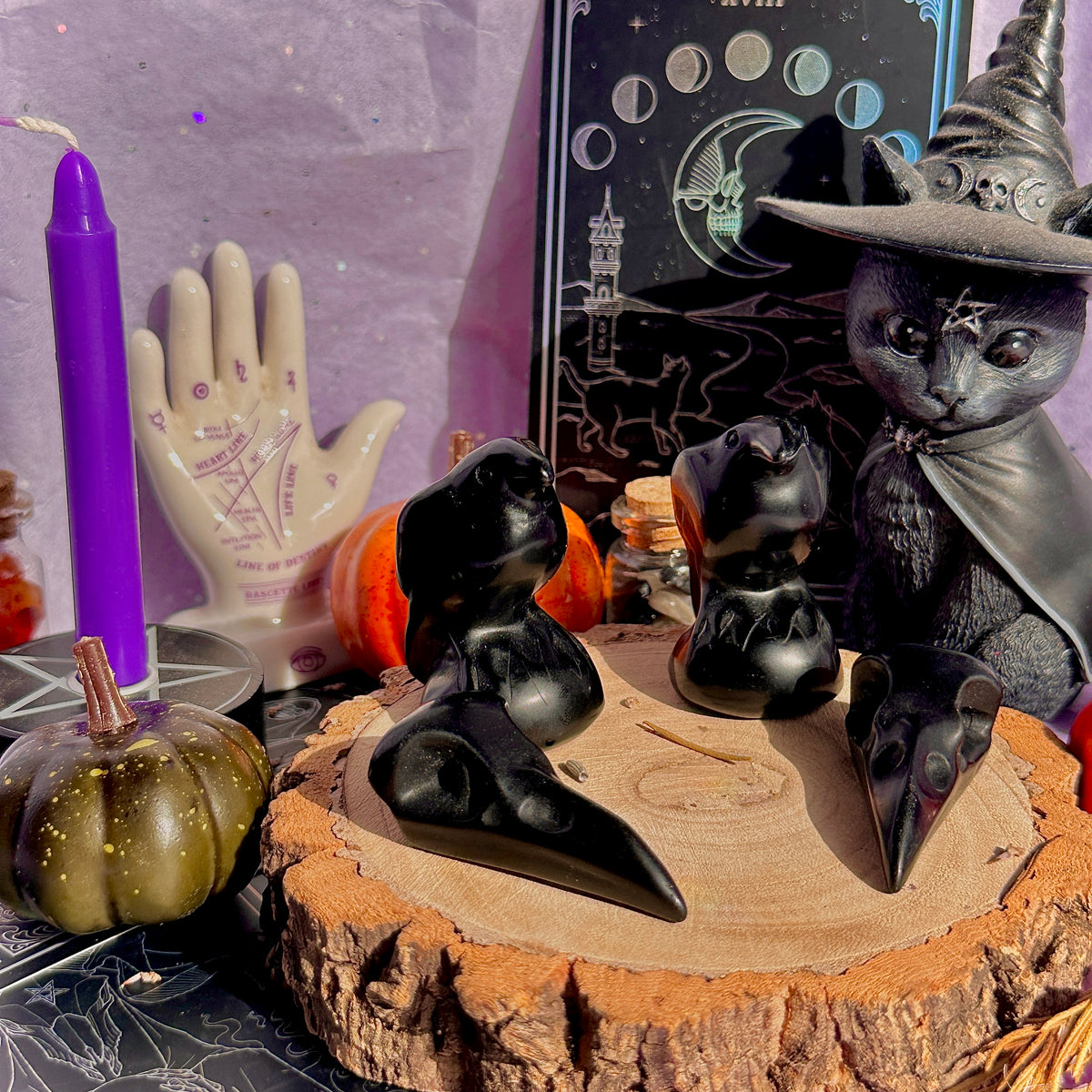 obsidian raven carvings ~ choose your own