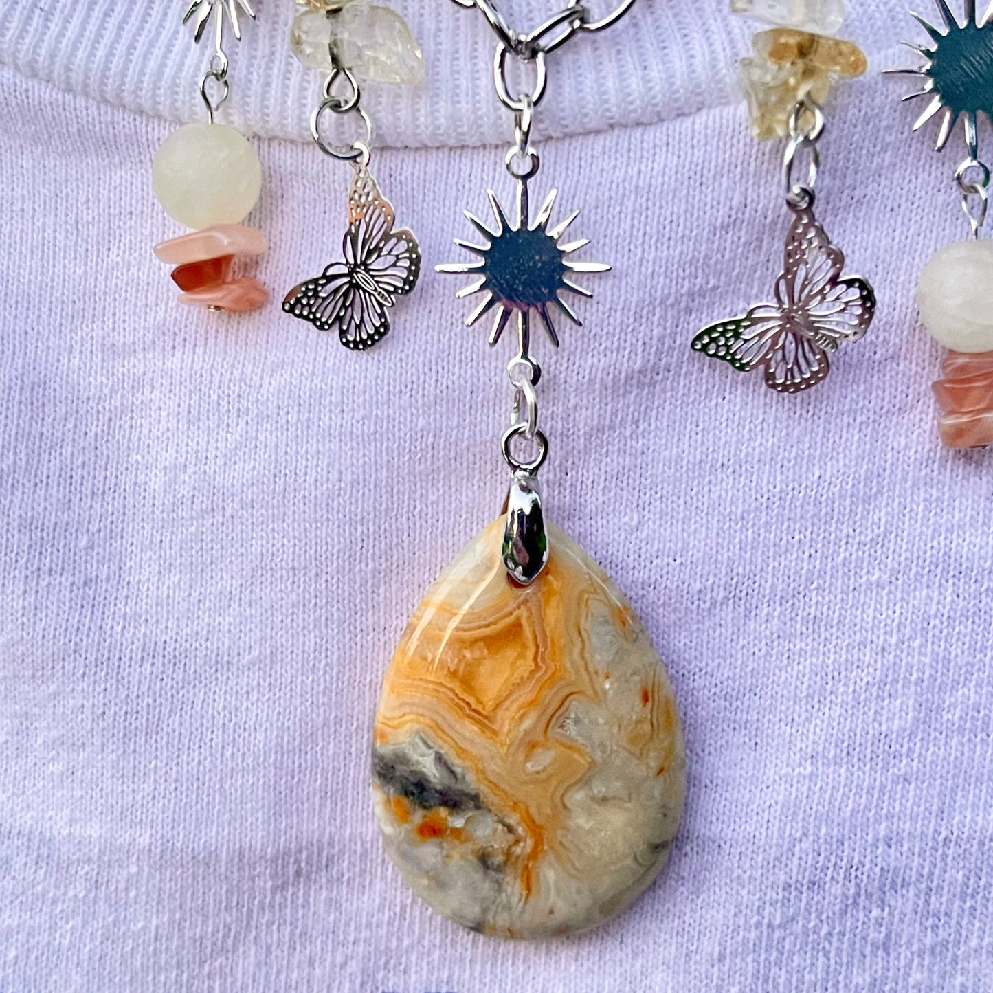 shining rays necklace