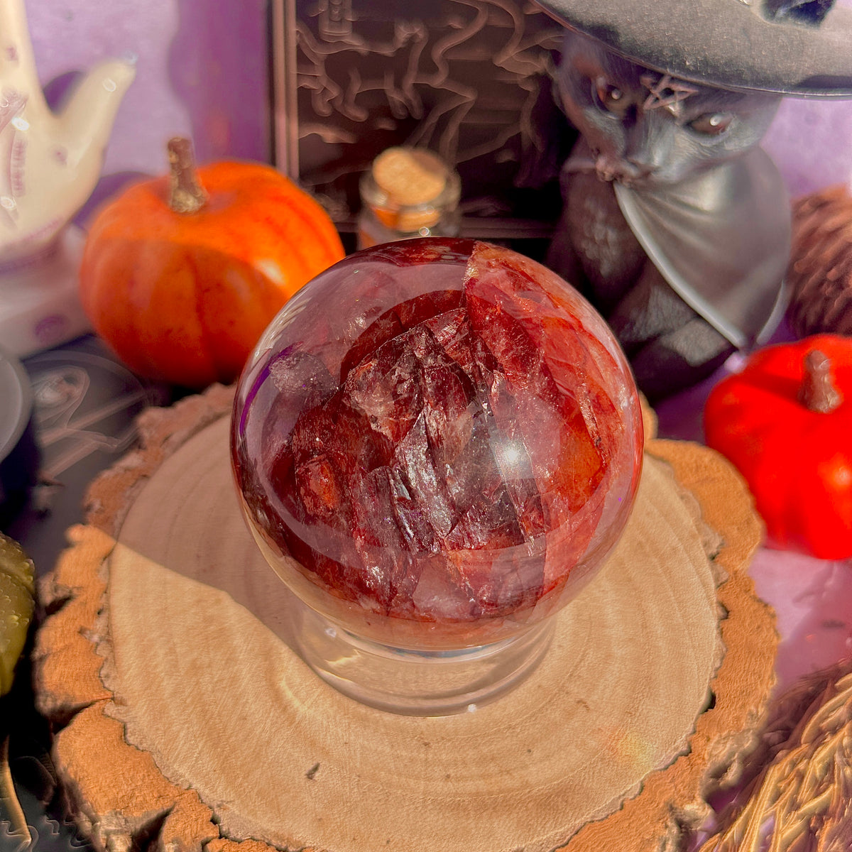 fire quartz sphere