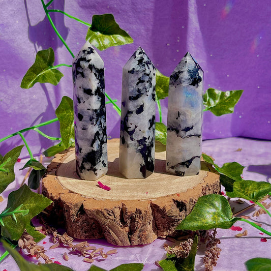 rainbow moonstone towers ~ intuitively chosen