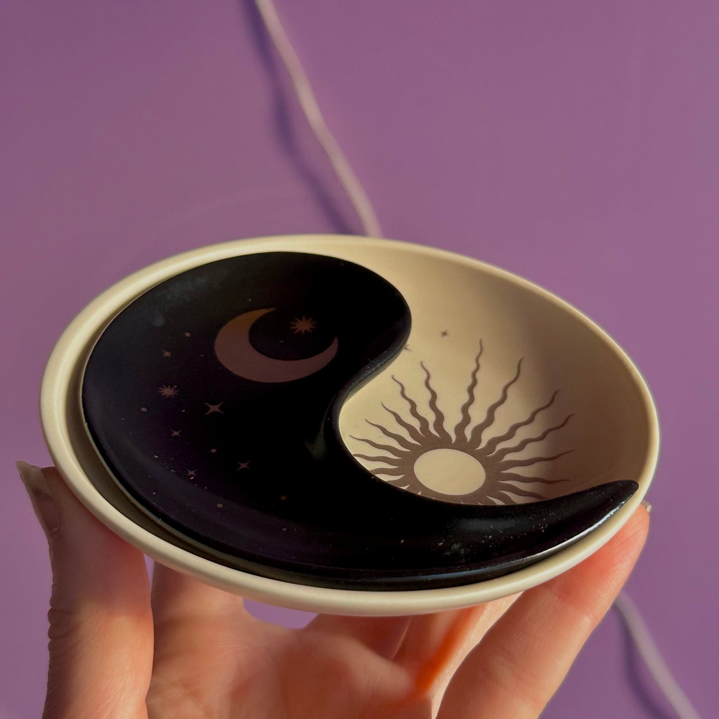 yin yang stacking trinket dish