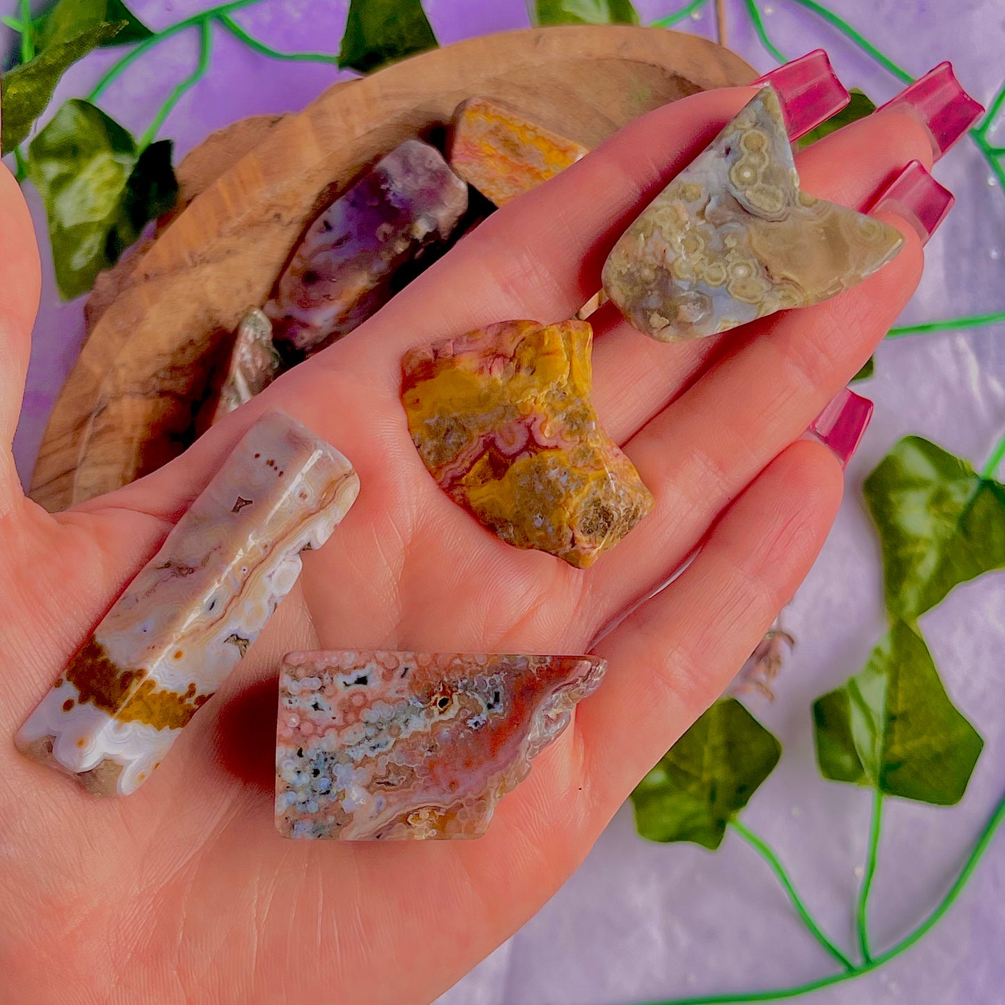8th vein jasper freeform pieces ~ medium