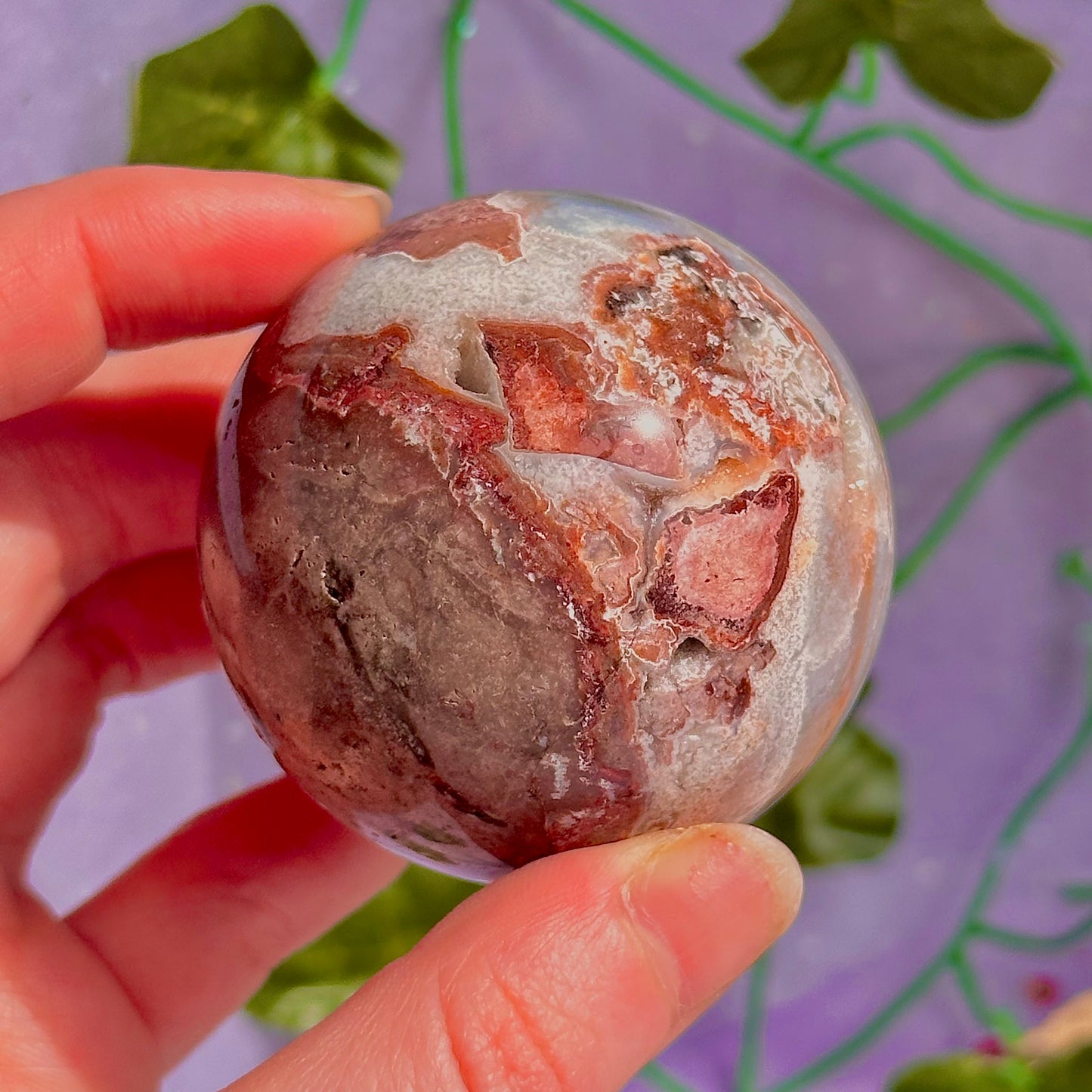 mexican agate sphere