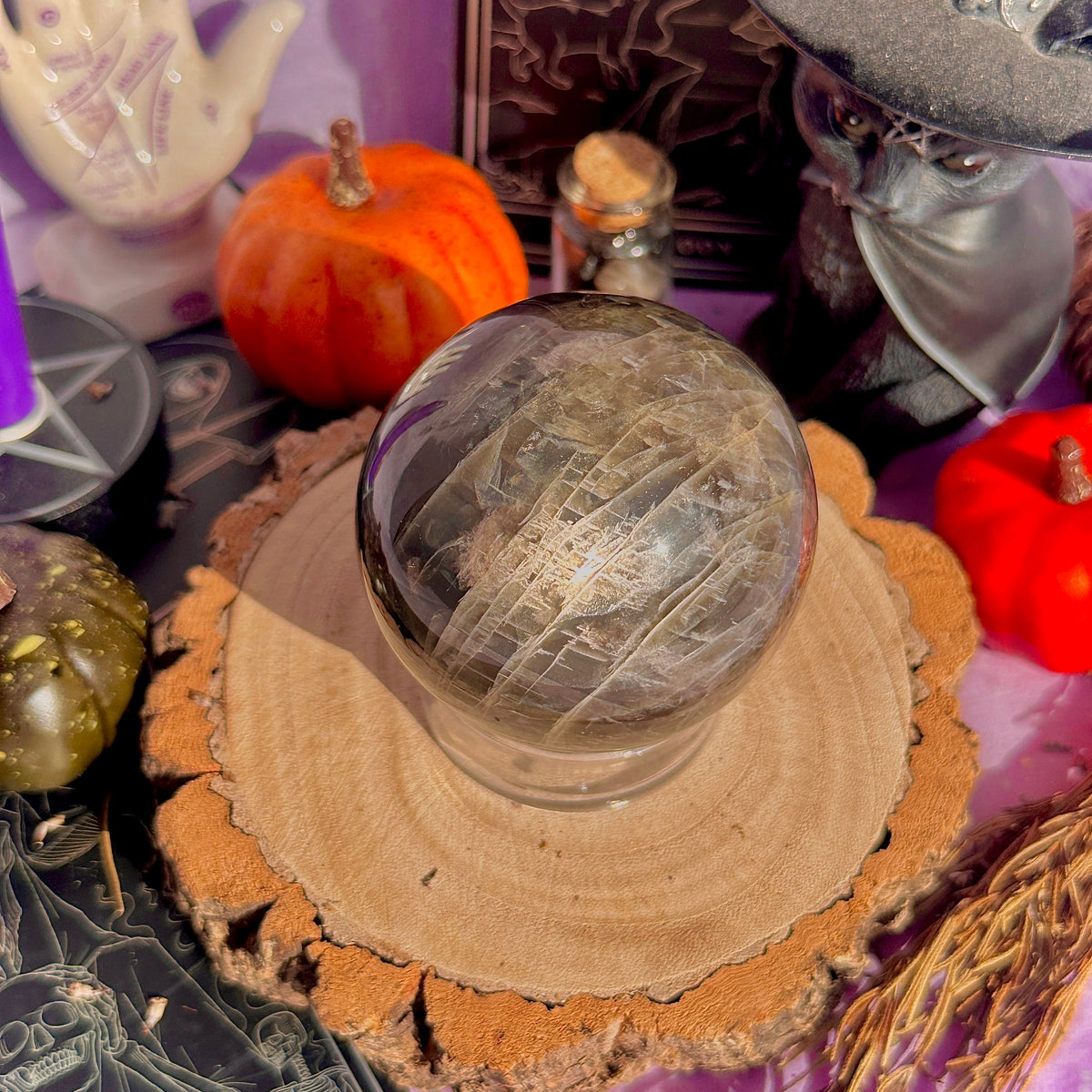 black moonstone sphere