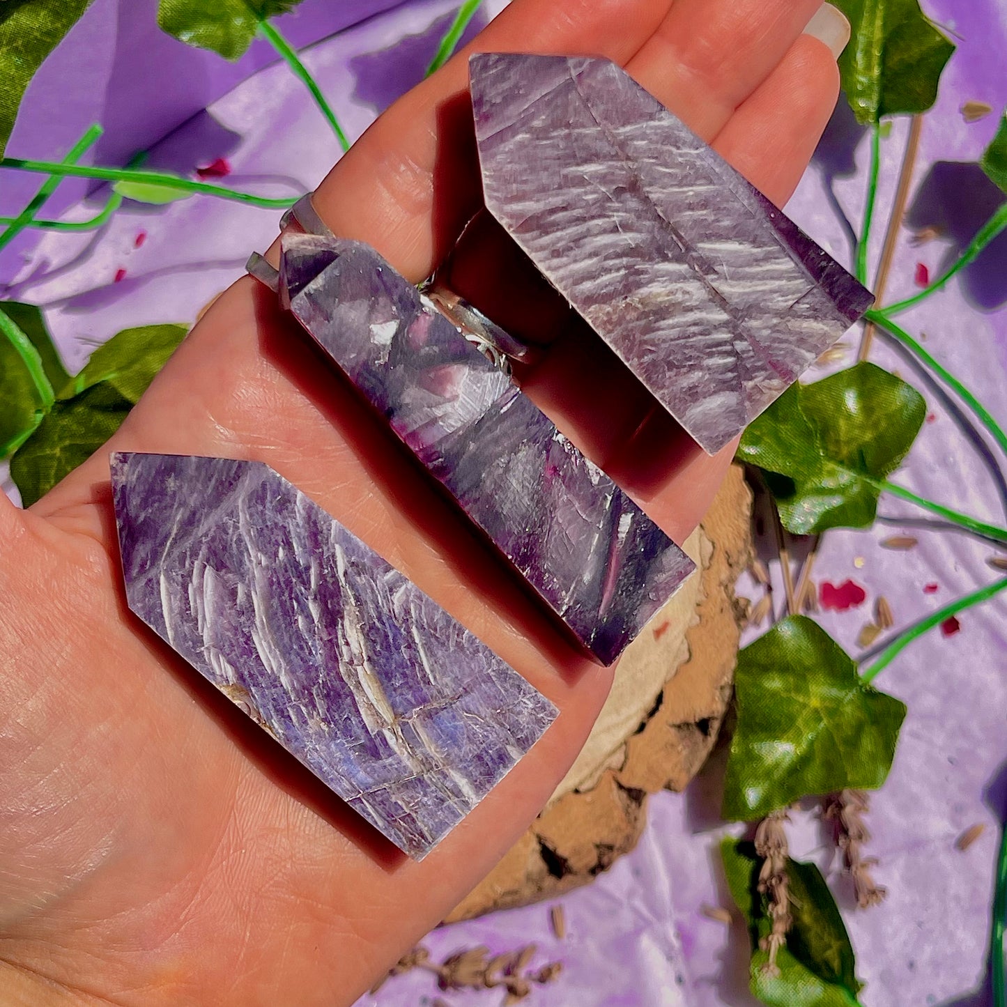 lepidolite towers ~ intuitively chosen