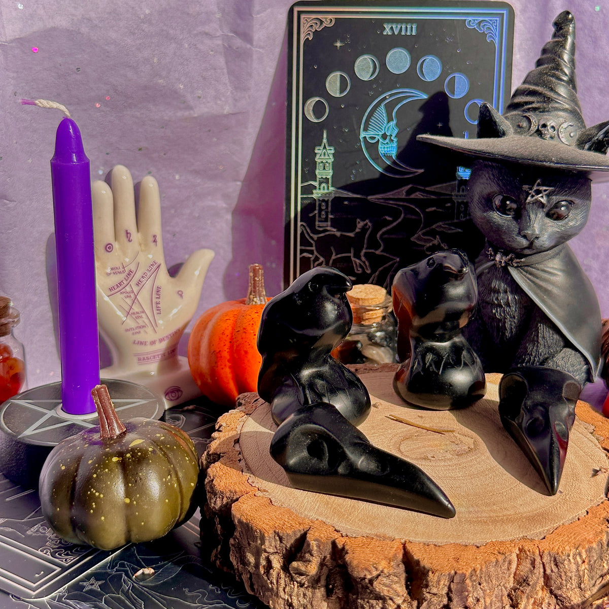 obsidian raven carvings ~ choose your own
