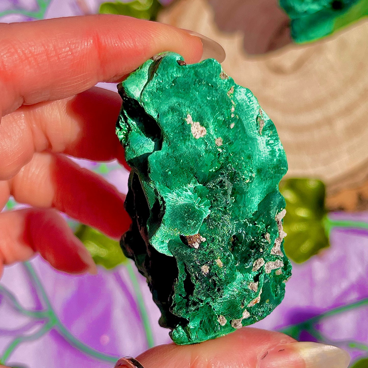 raw malachite specimens