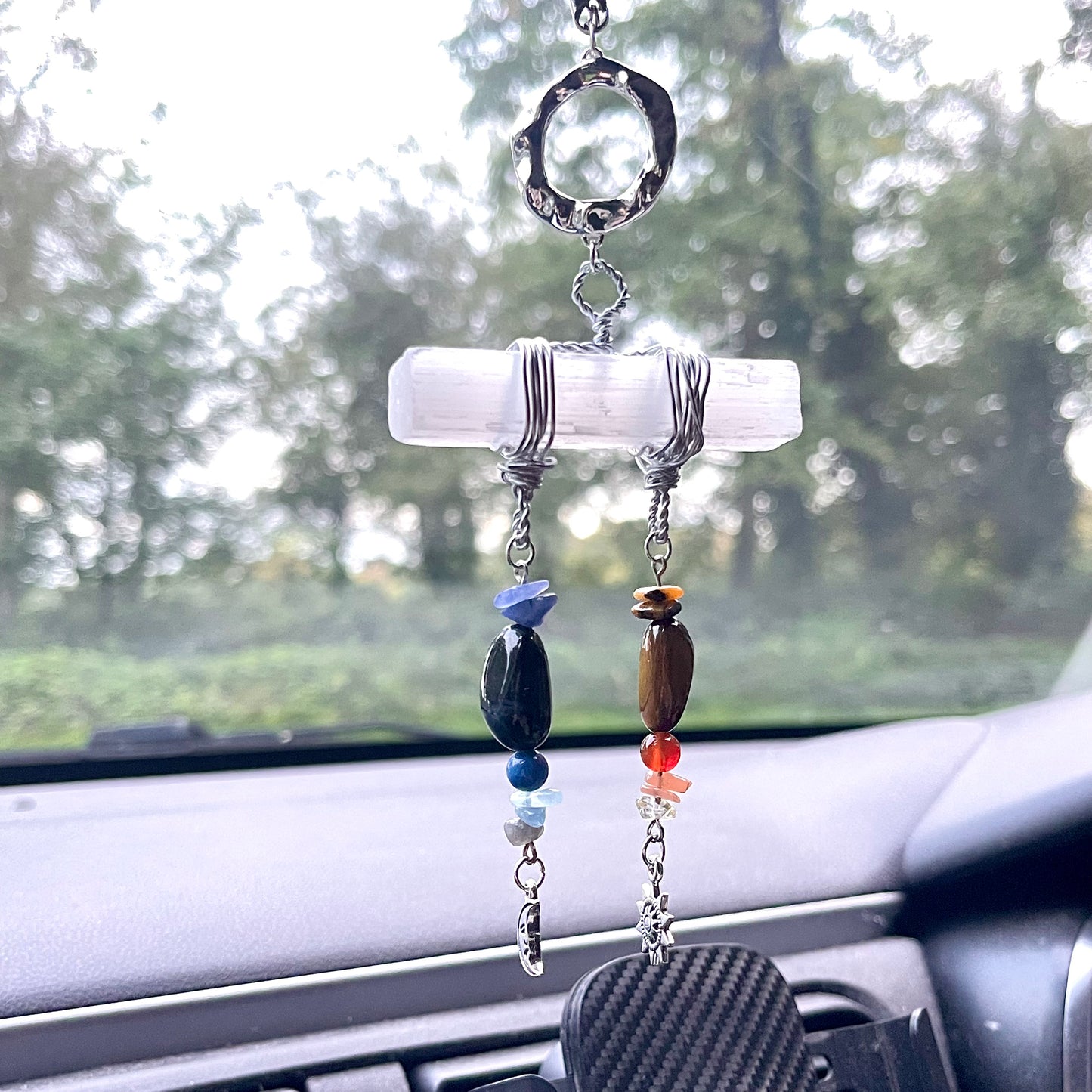 day to night car charm