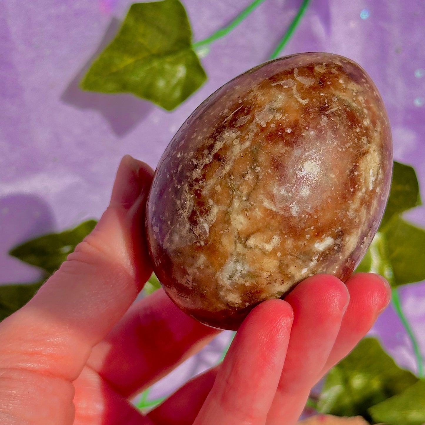 chocolate calcite egg carving