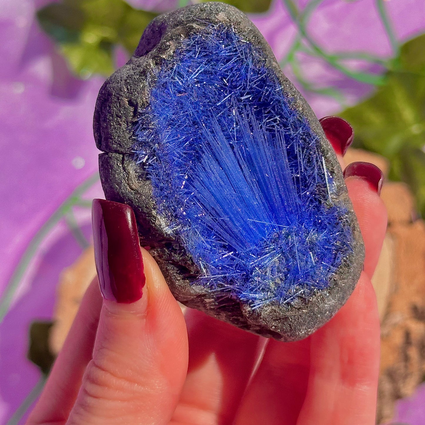 blue goethite rare specimen