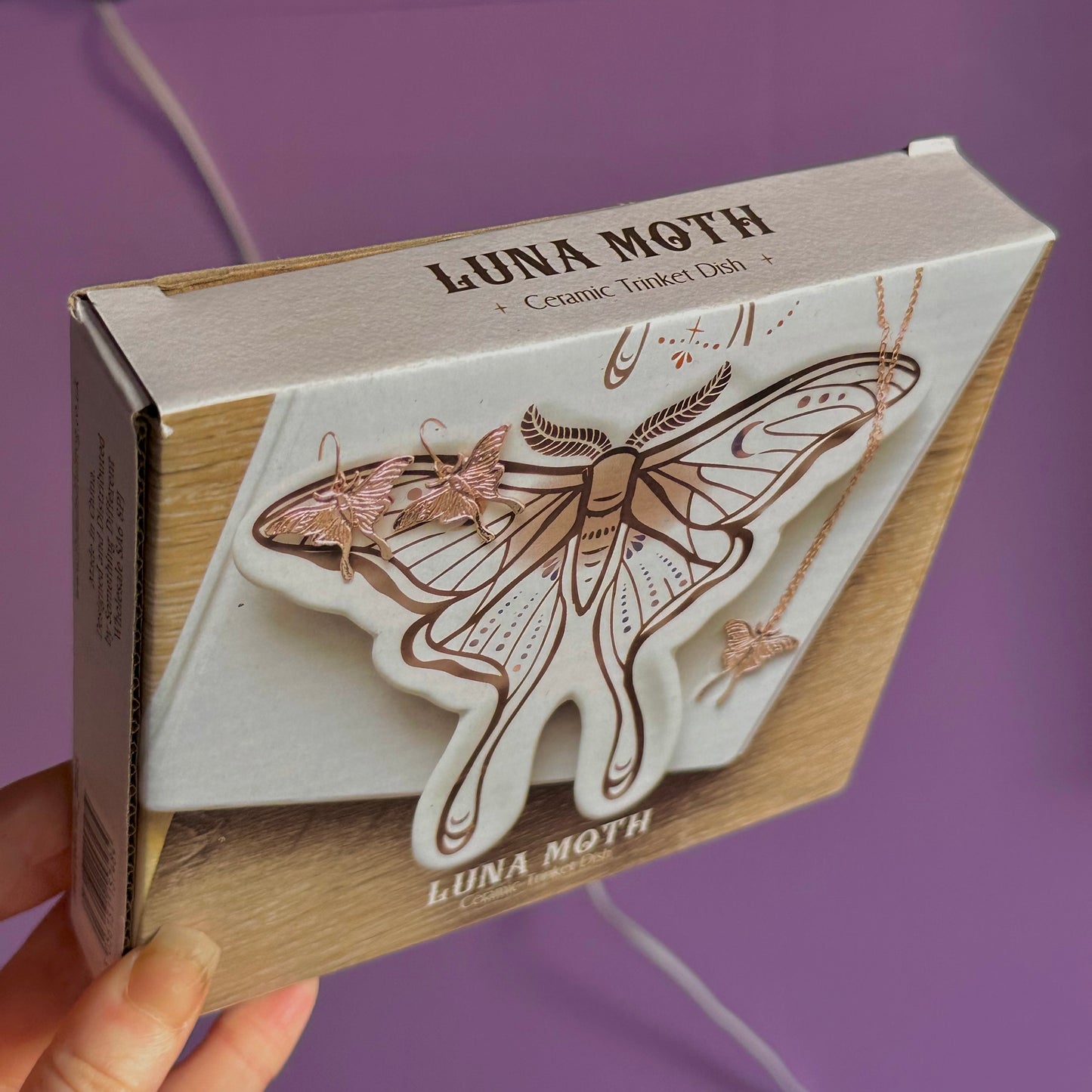 luna moth trinket dish