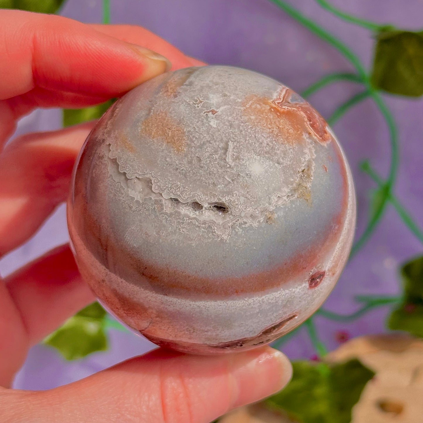 mexican agate sphere