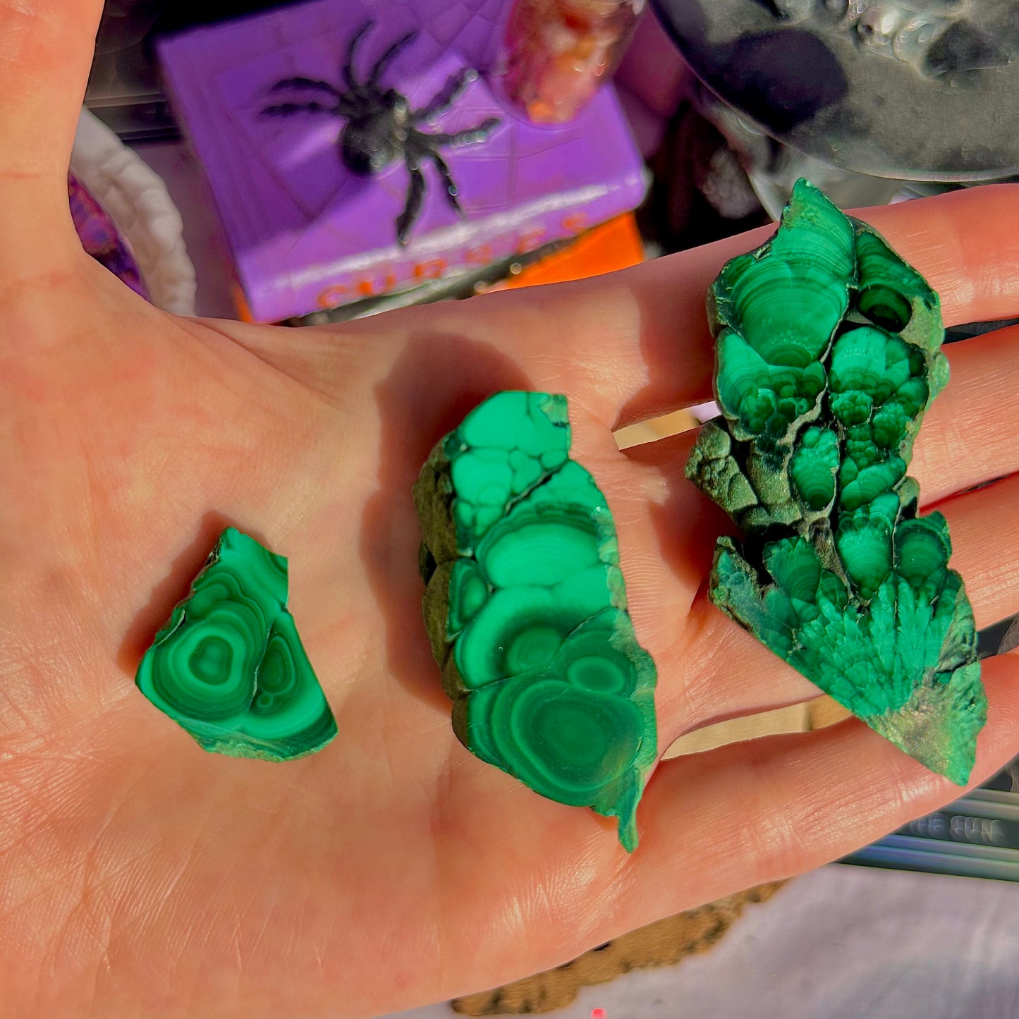 dalles de malachite ~ choisissez la vôtre