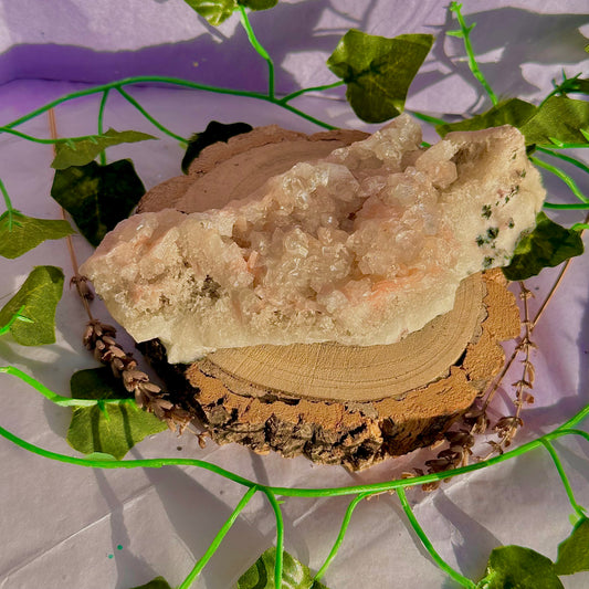 apophyllite with stilbite specimen cluster