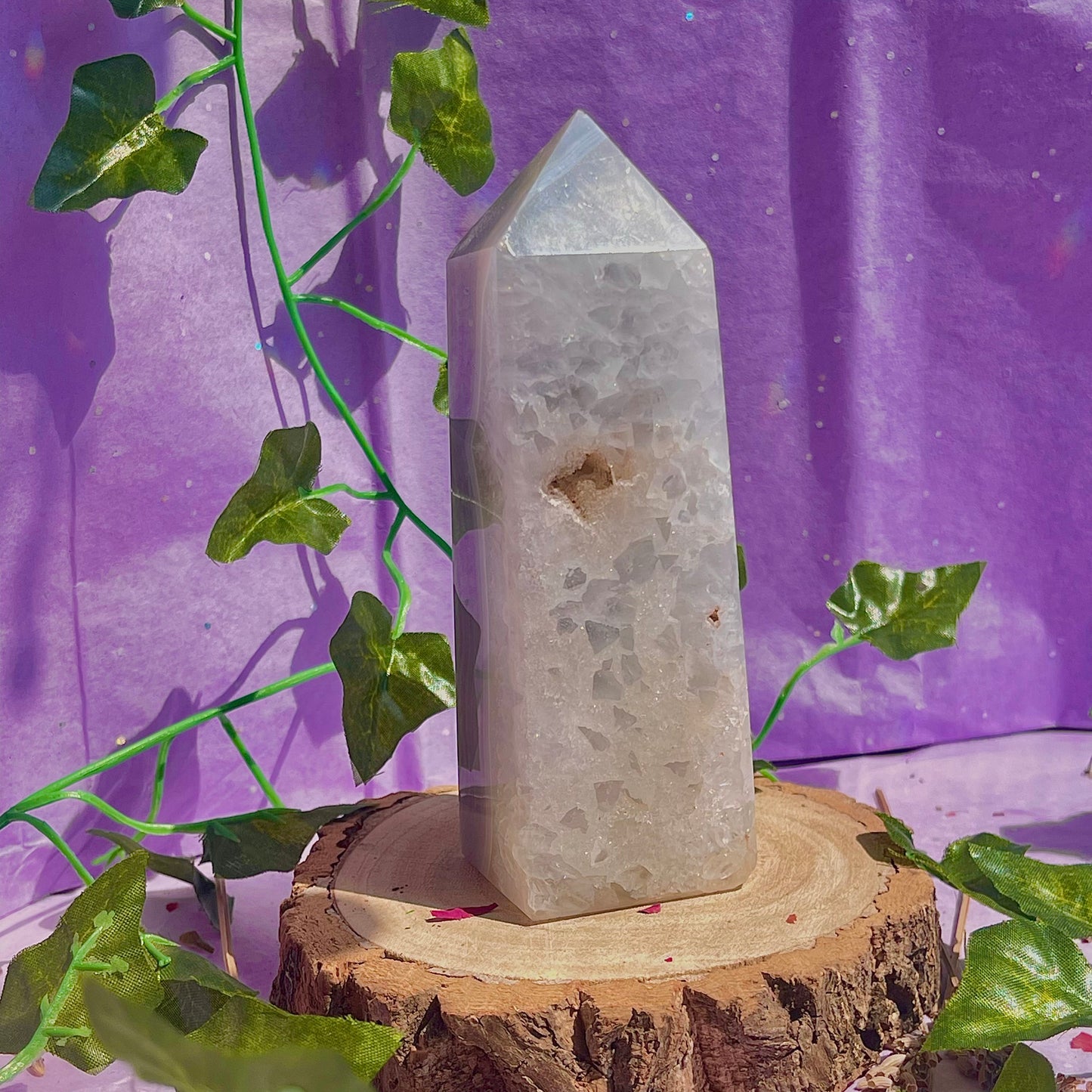 druzy agate tower
