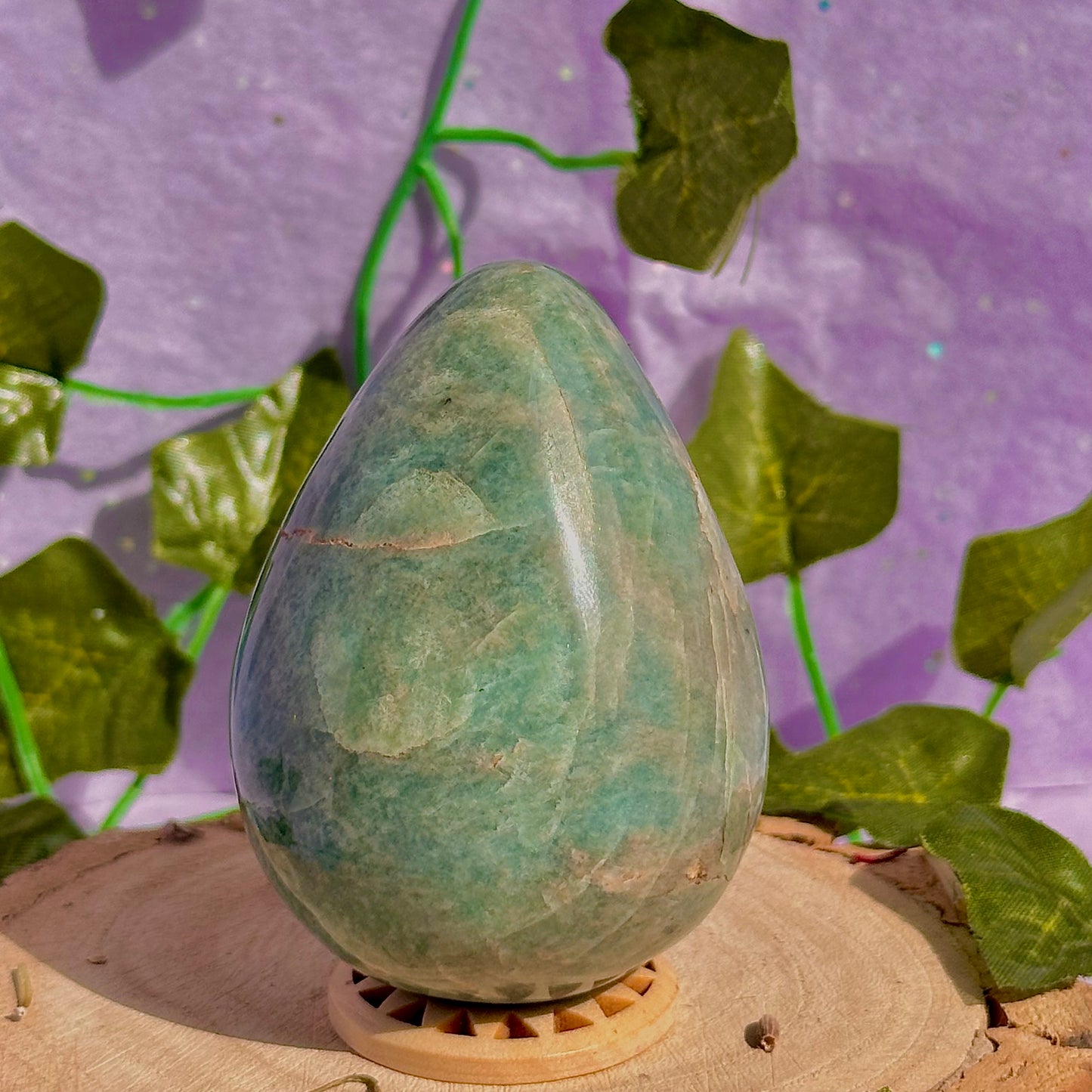 amazonite egg carving