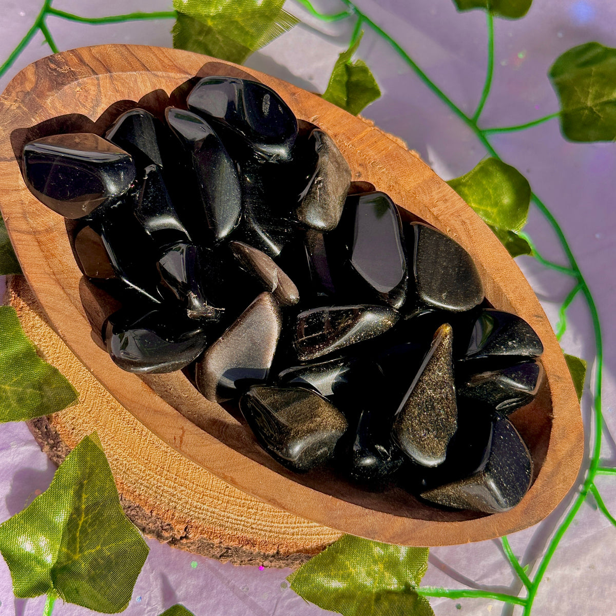 mixed obsidian tumbles ~ preloved
