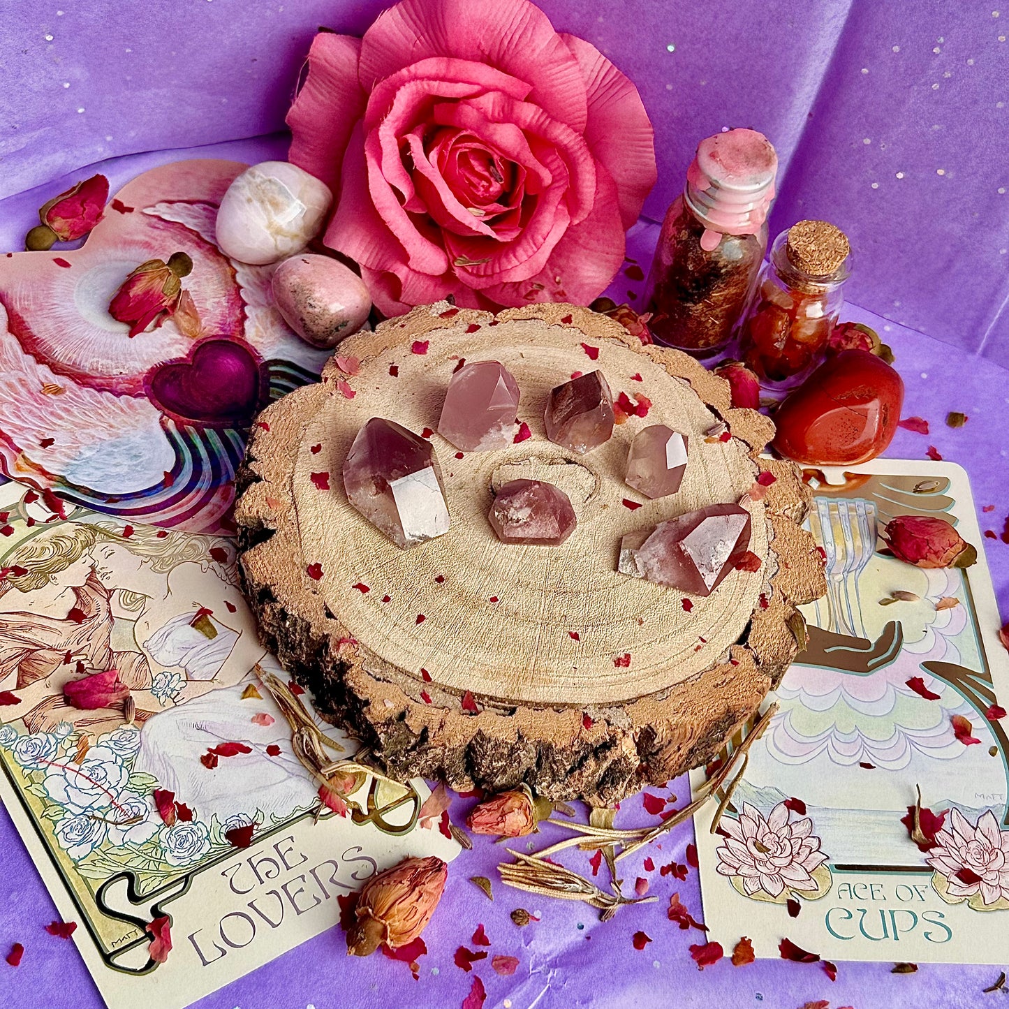 pink lithium quartz ~ choose your own