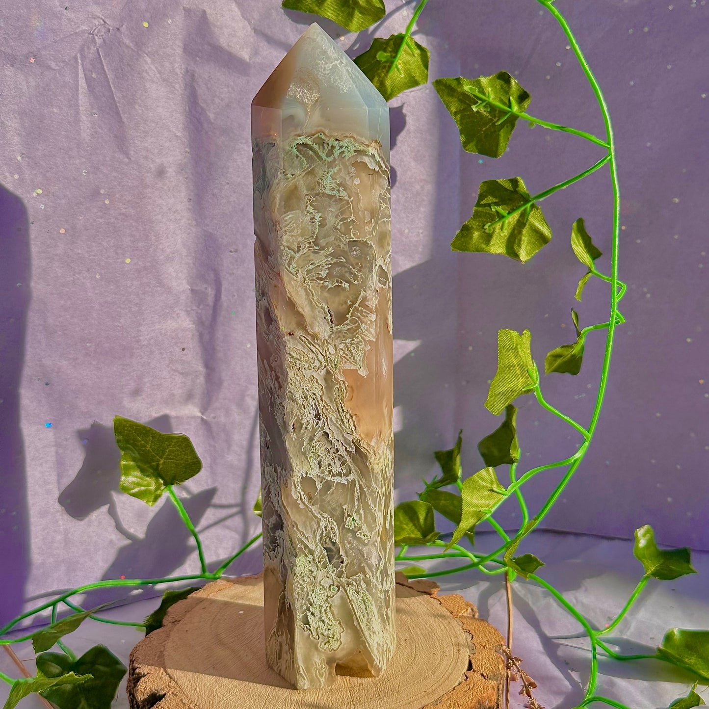 moss agate tower