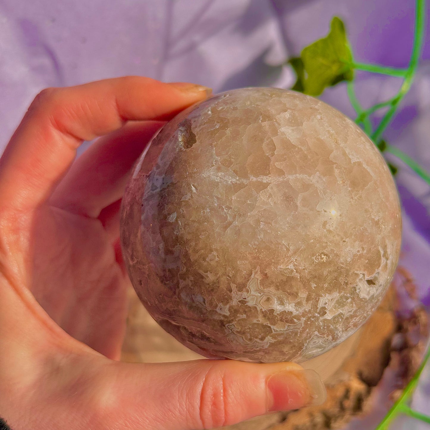druzy crazy lace agate sphere ~ 546g