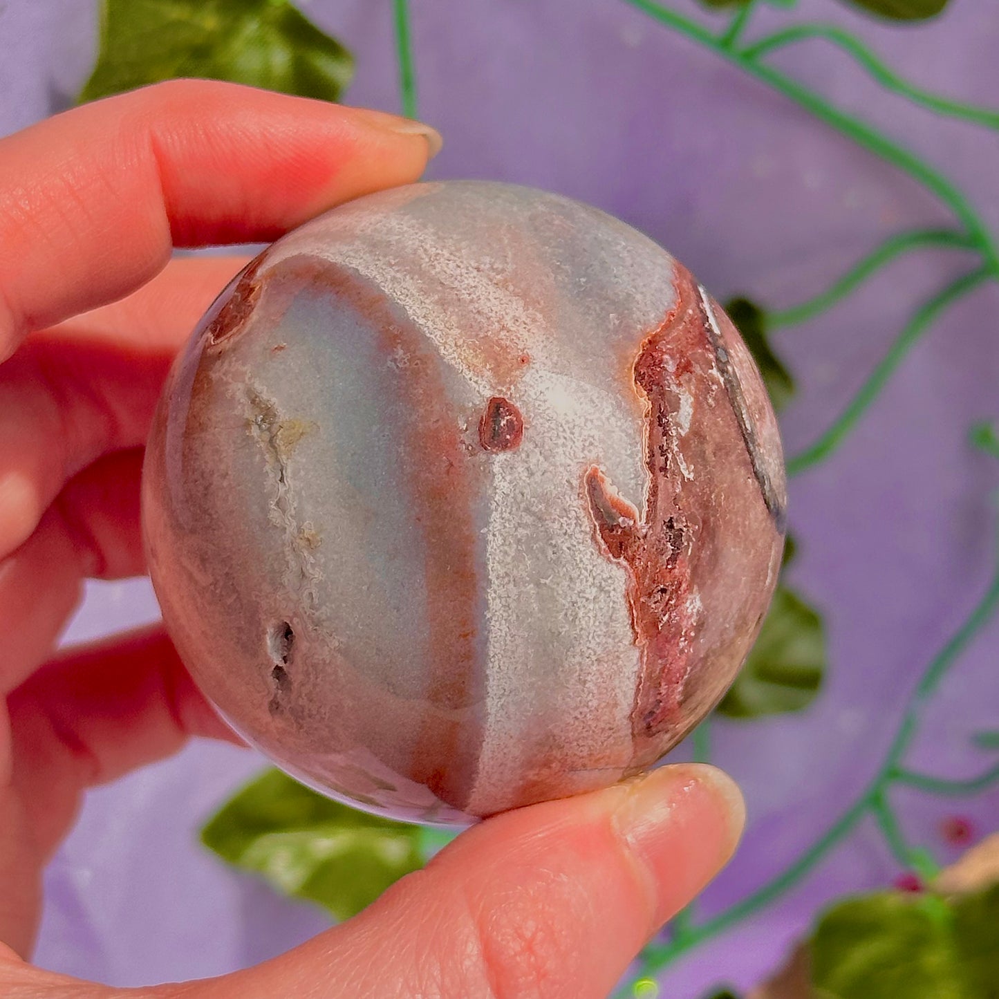 mexican agate sphere
