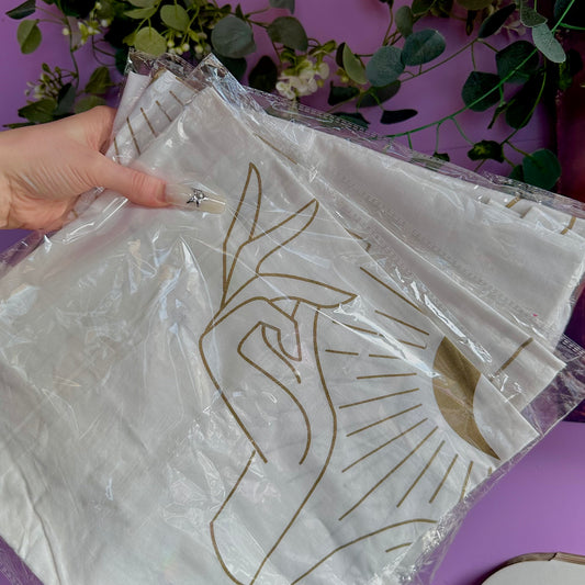 mystical hands cotton altar cloth