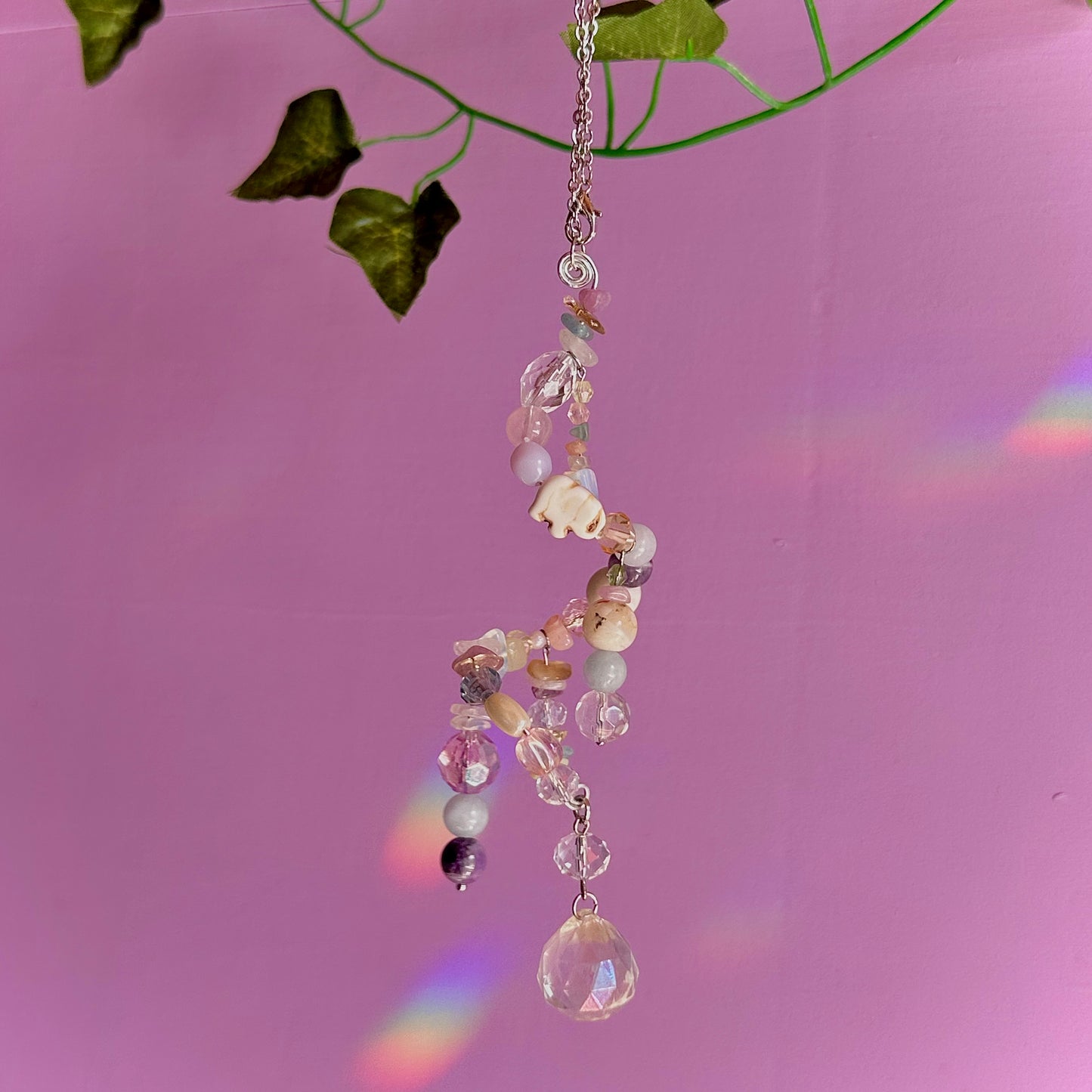 pastel spiral suncatcher